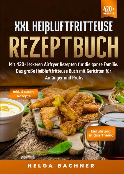 Dieses Heißluftfritteuse Kochbuch ist voll von köstlichen, leicht zuzubereitenden Rezepten! Mit über 420+ Rezepten zur Auswahl, finden Sie in diesem Kochbuch bestimmt das, wonach Sie suchen... Ist das Kochen mit einer Heißluftfritteuse gesund? Die große Attraktivität der Heißluftfritteuse besteht darin, dass sie mit wenig Öl eine sehr knusprige Textur erzeugt, was sie zu einer gesunden Alternative zum traditionellen Frittieren macht. Mit einer Heißluftfritteuse genügt es, die Zutaten in ein paar Teelöffeln Öl zu schwenken (oder bei einigen Rezepten das Öl ganz wegzulassen), um ein köstlich knuspriges Gericht mit deutlich weniger Fett und Kalorien zu erhalten. Hier einige Tipps… 1.Heizen Sie die Heißluftfritteuse vor, bevor Sie das Essen hineinlegen. Auch wenn Sie das Essen im Backofen zubereiten, heizen Sie ihn ein paar Minuten vor, bevor Sie das Essen hineinlegen. Bei einer Heißluftfritteuse ist der Vorgang derselbe. Der Geschmack der Speisen wird im vorgeheizten Zustand noch besser sein. Trotzdem ist dies ein einfacher Schritt, den viele Menschen vergessen. Aus diesem Grund ist es wichtig, diesen Ratschlag zu beherzigen. 2.Geben Sie die Gewürze in das Öl, bevor Sie sie über die Speisen verteilen. Viele Menschen wissen nicht, dass die Luftzirkulation in diesem Gerät sehr stark ist. Deshalb können einige leichte Gewürze weggeblasen werden. Wenn Sie das verhindern wollen, tun Sie, was die Überschrift sagt, und mischen Sie einige Gewürze mit Öl. Das Öl hält die Gewürze und Kräuter auf dem Essen. (mehr Informationen finden Sie im Buch) Sie sind auf der Suche nach … ✅ 420+ leckere Rezepte (u.a. für Frühstück, Fisch, Fleisch, Vegetarisch, Snacks, Desserts uvm.) ✅ Einführung in das Thema ✅ Vorteilen rund um das Thema Hißlutfritteuse ✅ Den richtigen Zutaten für leckere Gerichte ✅ Inklusive Saucen-Rezepten Leckere Gerichte und gute Anhaltspunkte gefällig? Dann greifen Sie jetzt zu!