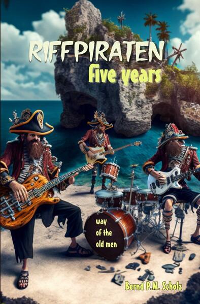 "Riffpiraten - five years" ist das Buch über eine Amateurband, die von ein paar Rockmusikbegeisterten jenseits der 50 im Oktober 2018 gegründet wurde. Mit einem musikalischen Hintergrund, der unterschiedlicher nicht sein konnte, taten sich die angehenden Senioren daran, ihre kleine, begrenzte musikalische Welt zu erobern, um anschließend weiter hinaus aufs offene Liedermeer zu segeln. Wer das Auf und Ab einer für das deutsche Musikbusiness unbedeutenden Lokalband miterleben möchte, wen die Geschichte dreier älterer Herren interessiert, wie sie sich gegen die Corona-Pandemie stemmten und ihr Musikvorhaben unbeirrt auf Kurs hielten, der wird in diesem Buch fündig. Dabei ist diese Lektüre aus der Sicht des Bandleaders und Songwriters der Gruppe nicht nur als Erzählung der Bandgeschichte gedacht, sondern auch als Statement, was man hinsichtlich Rockband selbst im Alter noch erreichen kann, und sollte es ohne jegliche Musikerfahrung sein.