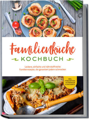 Familienküche-Rezepte: Köstliche und gesunde Geschmacksvielfalt für die ganze Familie Gemüse wird verschmäht, am liebsten soll jeden Tag das Gleiche auf den Teller, Süßigkeiten und Fastfood stehen ganz oben auf der Beliebtheitsskala: Mit diesen typischen Problemen beim Nachwuchs kämpfen viele Eltern - die beste Strategie dagegen? Es erst gar nicht so weit kommen lassen, sondern abwechslungsreiche, gesunde Nahrung von Anfang an zur Selbstverständlichkeit machen, und das klappt mit diesen Rezepten auch im turbulenten Alltag kinderleicht! Kleckern, verschütten und nicht aufessen erlaubt: Wenn die Kleinsten das erste Mal mit am Tisch sitzen, gelten neue Spielregeln, um Karotten, Hühnchen & Co. schmackhaft zu machen. Das klappt am besten mit fröhlichem Schlemmen im Familienkreis und mit den leckeren Ideen aus diesem Kochbuch zaubern Sie in kürzester Zeit Köstlichkeiten für Groß und Klein auf den Tisch. Ob Fleisch, Fisch oder vegetarisch, ob leicht zu kauen oder Brei, ob für die ersten Essversuche oder fortgeschrittene Genießer - hier entdecken Sie verlockende Sattmacher für alle. Ein Topf für Eltern und Kinder? Na klar! Denn durch Nachahmung und frühes Gewöhnen an Vielfalt entwickelt der Nachwuchs optimale Geschmacksgewohnheiten und die abwechslungsreichen Schlemmereien bieten auch den Großen grenzenlosen Genuss. Zudem sind die kinderleicht nachzukochenden Rezepte absolut alltagstauglich und gelingen auch gestressten Köchen im Handumdrehen. Kompakte Informationen rund um optimale Nährstoffversorgung, das Wichtigste bei der Umstellung von Muttermilch auf Festnahrung sowie praxiserprobte Tipps für häufige Stolperfallen sorgen zusätzlich dafür, dass das Abenteuer „Essen entdecken“ ein voller Erfolg wird. Frühstücks-Power: Mit Haferbrei, French Toast, Löffelsmoothie oder Thunfischtoast startet der Nachwuchs voller Energie in einen aufregenden Tag. Salate & Snacks: Kartoffelsalat, rosa Krautsalat, Möhren-Rösti oder Pizzaschnecken eignen sich perfekt als kleine Stärkung oder leichte Mahlzeit. Hauptgerichte mit Fleisch & Fisch: Bei aromatischem Nudelauflauf, Hähnchenpfanne, Fisch-Schnecken oder Fisch-Gemüse-Eintopf werden Mama, Papa und Kinder rundum satt. Veggie-Hits für Kids: Mit gefüllten Ravioli, Burritoüberraschung, Tomatenversteck oder Nudelpfanne à la Provence mutiert auch Gemüse ganz einfach zum Lieblingsessen. Süße Genussmomente: Bei Kaiserschmarrn, fruchtiger Buttermilchkaltschale, Melonen-Kiwi-Smoothie oder Schüttellimo kommen kleine und große Leckermäuler so richtig auf ihre Kosten. Mit diesem fröhlich-feinen Familienkochbuch werden gesunde Essgewohnheiten zum Kinderspiel und Sie machen aus dem gemeinsamen Abendessen von Anfang an ein Alltags-Highlight. Zusätzlich helfen ein paar Anfängerklassiker wie Grießbrei oder Fischstäbchen dabei, dass der Einstieg ins „Erwachsenen-Essen“ ganz mühelos gelingt.