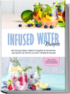 Infused Water: Die gesunde, leckere und kalorienarme Erfrischung für jeden Geschmack ganz einfach selbstgemacht Fällt Ihnen abends oft auf, dass Sie tagsüber wieder mal viel zu wenig getrunken haben? Tee ist zu heiß, Limo zu zuckrig und Wasser oft einfach zu langweilig? Dann ist Infused Water die Durstlösung, auf die Sie gewartet haben: Belebendes Wasser mit einzigartigem Aromakick und jeder Menge gesunder Inhaltsstoffe - und wie Sie das kinderleicht ins Glas zaubern, zeigt Ihnen dieses Buch! Schadstoffe ausspülen, lebenswichtige Flüssigkeit liefern, die Verdauung ankurbeln und mit Mineralien versorgen: Ausreichend Trinken ist unverzichtbar und obwohl das eigentlich nicht kompliziert ist, nimmt trotzdem ein großer Teil der Bevölkerung zu wenig Flüssigkeit zu sich. Da sind Beschwerden wie Kopfschmerzen und Konzentrationsschwierigkeiten nicht weit - aber mit den herrlichen Erfrischungsideen in dieser Rezeptsammlung sind Sie ab sofort immer top leistungsfähig! Einfach Obst, Gemüse, Kräuter, Beeren & Co. mit Wasser aufgießen, ziehen lassen und fertig ist der Drink, der neben reichlich Geschmack dann auch mit allerhand Nährstoffen und quasi kalorienfrei daherkommt. Ob Sie's spritzig, süß, beerig oder blumig mögen, ob Sie einfach die volle Ladung an Geschmack möchten oder gezielt etwas für Immunsystem, schlanke Linie oder schöne Haut trinken wollen, die riesige Rezeptvielfalt bietet reichlich Auswahl für alle Vorlieben. Und wenn es doch mal ein bisschen gehaltvoller sein darf, dann bieten Inspirationen für Mocktails, Suppen oder Saft-Infused-Varianten gesunde Abwechslung und maximalen Genuss zugleich! Beerig, fruchtig, gemüsig: Ob exotisch, herb oder spritziger Fruchtgenuss, bei Klassikern wie Blueberry-Orange, Kokosnuss-Limetten-Zauber, Autumn-Drink oder Cucumber-Lime ist für jeden etwas dabei. Blüten, Gewürze & Kräuter: In Rose-Romantic, Blue Lavendel-Dream, Sternanis-Apfel-Weihnachtszauber oder Brennnessel-Radieschen-Gartenliebe stehen raffiniert-feine Aromakompositionen im Vordergrund. Flüssige Gesundheitsbomben: Mit leckeren Ideen wie Immunbooster, Stresskiller, Stoffwechsel-Ankurbler oder Skin & Hair tun Sie Ihrem ganzen Körper gezielt etwas Gutes. Köstliche Abwechslung: In Wassermelonen-Zitronen-Schorle, Rhabarber-Erdbeer-Schorle, Salbei-Orangen-Tee oder Nelken-Zitronenmelisse-Tee setzen Sie mit Saft oder Tee neue Geschmacksakzente. Darf’s ein bisschen mehr sein? Bei Avocado-Spinat-Suppe, Gurken-Limetten-Eis, Mojito mit Soda oder Rosen-Orangen-Spritz wird Infused Water ruckzuck zu Suppe, Dessert oder lässigem Partydrink. Ob Winter oder Sommer, dieses Buch bringt jede Menge Vielfalt ins Glas und sorgt jederzeit für den perfekten Erfrischungsmoment. Und wer zusätzlich auf äußere Anwendung setzen will, der kommt mit kreativen Bonus-Rezepten zu Beauty-Hits wie Kamillen-Gesichtswasser oder Apfel-Bodyöl auf seine Kosten.