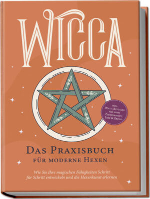 Wicca: Tauchen Sie ein in die mystische Welt des Wicca- Glaubens und entfalten Sie Ihre eigene magische Kraft Geheimnisvolle Rituale, uralte Traditionen, faszinierende Symbole und modernes Hexenwesen: Wicca steht im Ruf, rätselhaft und der Welt weit entrückt zu sein - doch zumindest zweiteres stimmt ganz und gar nicht! Denn zu der Religion im Einklang mit der Natur können auch Sie ganz einfach Zugang finden und dieses Buch öffnet Ihnen die Tür. Sie kleiden sich modern, sind ohne Besen unterwegs und entsprechen auch sonst so gar nicht dem klassischen Klischee: Wiccas, die Hexen unserer Zeit, die altes Wissen, kraftvolle Magie, Leben mit der Natur und das 21. Jahrhundert miteinander verbinden und Spiritualität zu einem freiheitlichen, offenen und zugänglichen Lebensstil machen. Wenn Sie darüber genauer Bescheid wissen wollen und Ihren eigenen Pfad zum Wicca- Leben entwickeln möchten, dann ist dieses Buch Ihr perfekter Begleiter. Sie erfahren zunächst alles über die Entstehungsgeschichte des Wiccatums, finden danach genauer heraus, was es mit den einzelnen Glaubensinhalten auf sich hat, und entdecken schließlich, wie Sie Wicca konkret im Alltag praktizieren können. Sie haben noch nie gezaubert? Keine Sorge! Dieses Buch zeigt Ihnen einen lebensnahen Einstieg in das tatsächliche Wiccatum und macht Sie dank Grundlageninformationen, nützlichem Wissen und einfachen Anleitungen mit der faszinierenden Kultur vertraut, sodass Ihrer Selbstinitiation nichts mehr im Wege steht. Wurzeln des Wicca: Ursprünge, Verbreitung, verschiedene Strömungen und grundlegende Überzeugungen - werden Sie mit leicht verständlichen und spannenden Erläuterungen in kürzester Zeit zum Wicca- Experten. Von Göttern und der Natur: Erfahren Sie, an welche Gottheiten Wiccas glauben, was männliches und weibliches Prinzip bedeuten, wie der Jahreskreis gestaltet ist, welch zentrale Bedeutung die Natur hat und worauf es im Hexenglauben sonst noch ankommt. Magie heute: Was hat es tatsächlich mit Zauberkraft auf sich, wie entdecken Sie Ihr magisches Potential und auf welche Art kann Magie Ihnen konkret dienen? Die Macht des Rituals: Lernen Sie die wichtigsten Rituale wie Initiationsritual, Herabziehen des Mondes & Co. kennen und finden Sie heraus, wie Sie Schritt für Schritt selbstständig Rituale vorbereiten und durchführen können. Mit diesem Buch beginnen Sie Ihre Reise zu Ihrer ganz persönlichen Spiritualität und tauchen tief ein in die geheimnisvolle Welt des Wicca. Darüber hinaus können Sie mit den 21 Ritualen im Bonusteil zu Themen wie Liebe, Familie oder Erfolg selbst aktiv werden und bedeutsame Veränderungen herbeiführen.