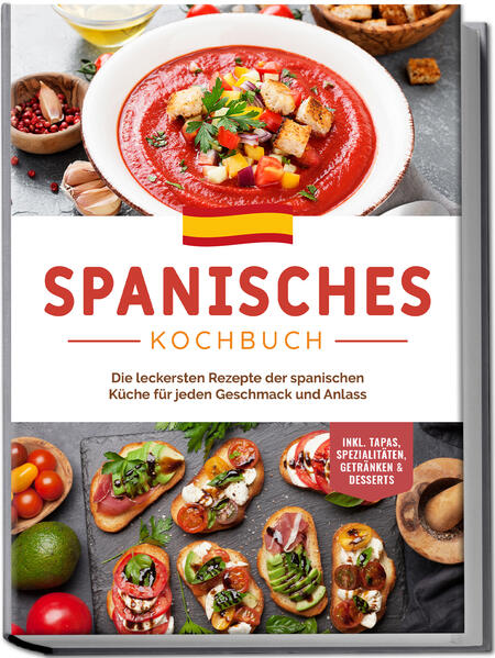 Spanische Rezepte: Köstliche, unkomplizierte und vielfältige Genuss-Ideen, mit denen Sie sich spanische Lebensfreude ganz einfach auf den Teller zaubern Bis zu Ihrem nächsten Spanien-Trip ist es noch eine Weile hin? Sie vermissen das südländische Feuer, die langen Nächte und den Genuss von Tapas, Wein & Co.? Das spanische Restaurant um die Ecke ist zwar lecker, geht aber auf Dauer ins Geld? Dann präsentiert dieses Buch Ihnen die perfekte Lösung gegen kulinarisches Fernweh: Jede Menge Rezepte, die Ihnen den Geschmack Spaniens ganz einfach in die heimische Küche bringen! Spanisches Essen geht immer: Große Auswahl, frische Zutaten, raffinierte Gewürze und traditionell-mediterrane Rezepturen machen den Genuss rundum gesund und dazu sind die Gerichte herrlich unkompliziert. Also lassen Sie Tortillas, Empanadas & Co. ruhig öfter Mal die Hauptrolle spielen - mit diesem Buch klappt das kinderleicht. Von leckeren Frühstücksideen über Vorspeisen bis hin zu aromatisch-sättigenden Hauptgerichten für Fleischfans, Fischliebhaber und Veggie-Lover ist hier reichlich Auswahl für jeden Geschmack geboten und auch Naschkatzen gehen bei feinen Desserts nicht leer aus. Sie sind nicht so der Profi-Koch? Keine Sorge! Denn die kinderleicht nachzumachenden Schritt-für-Schritt-Anleitungen bescheren auch Ungeübten original spanische Genussmomente und wer bereits Hobby-Koch ist, der entdeckt ebenfalls reichlich neue Ideen. Spanischer Morgen: Mit Spanischen Rittern, Joghurt-Biskuit oder Feigen-Früchtebrot starten Sie optimal gestärkt in den Tag. Suppen, Eintöpfe & Salate: Ob als Vorspeise oder Beilage, mit kalter Gemüsesuppe, katalonischem Fischeintopf oder Auberginensalat landen Sie immer einen Volltreffer. Spanische Genuss-Kultur: Mit legendären Tapas-Kreationen, wie marinierten Sardellen, Kroketten mit Schinken oder Chorizo in Apfelwein, holen Sie sich Spanien pur auf den Tisch. Satt mit Fisch & Fleisch: Meeresfrüchte-Paella, Kabeljau mit Blumenkohl oder Hühnchen in Mandelsauce liefern den authentischen Geschmack südlicher Lebensfreude. Vegetarisch-vegane Spezialitäten: Mit Artischockenpfanne mit Kartoffeln, Mallorquinischen Gemüsefladen oder veganer Paella hält die spanische Küche auch für Veggies jede Menge Genusshöhepunkte bereit. Verführerische Desserts & Drinks: Mandelkuchen, Erdmandelmilch oder Sangria-Rotweinbowle sind die perfekte Abrundung für jedes Spanien-Menü. Gönnen Sie sich mit den unkomplizierten Rezepten in diesem Buch jeden Tag Ihr kleines Stück Urlaub und entdecken Sie, was die spanische Schlemmertradition alles zu bieten hat. Ob Sie bereits Fan der spanischen Küche sind, ein wenig Urlaubsflair in Ihre Ernährung bringen möchten oder einfach Hunger auf Neues haben - dieses Buch versorgt Sie mit reichlich Inspirationen.