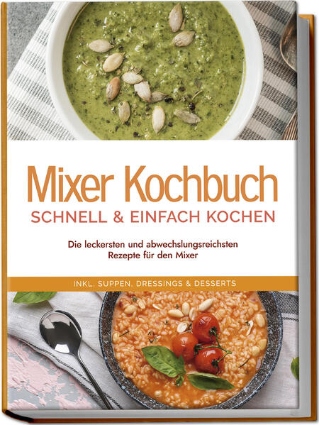 Mixer-Rezepte: Der perfekte Schlemmereien-Mix mit der vollen Ladung an Vitaminen, Geschmack und Abwechslung Samtig-frische Smoothies, herrlich cremige Suppen, sämige Saucen und makellos glatte Pürees: Für diese Wunschträume der Küchenkunst gibt es eine geniale Universal-Geheimwaffe - den Mixer. Wie Sie damit einzigartige Leckereien im Handumdrehen aus dem Ärmel schütteln und zu welch köstlichen Gerichten sich die Ergebnisse verarbeiten lassen, das zeigt Ihnen dieses besondere Kochbuch! Der Mixer hat es ganz schön in sich: So zerkleinert er nicht nur mühelos so gut wie jedes Lebensmittel, sondern erhitzt nach Bedarf gleich dazu, darüber hinaus gelingt jede gewünschte Konsistenz von Püriergut auf den Punkt. So wird er zum besten Verbündeten für gesunde Smoothies, Säfte, Aufstriche oder Suppen im Turbogang, glänzt darüber hinaus jedoch auch bei der Teigherstellung und liefert blitzschnell frische, nährstoffreiche Grundlagen für vielfältige Hauptgerichte, Desserts und Salate. Damit Sie das Potenzial Ihres Küchenhelfers optimal ausnutzen können, präsentiert dieses Buch Ihnen eine große Sammlung an Rezeptideen, die exakt auf die Verwendung des Mixers zugeschnitten sind und Fleischliebhaber, Fischfans und Veggies gleichermaßen mit einer Riesenauswahl glücklich machen. Angst vor Matsch? Keine Sorge! Die kinderleichten Anleitungen sorgen dafür, dass Sie genau wissen, was wann in den Mixer gehört, und mit zusätzlichen Tipps und Tricks rund um Funktionen, Wissenswertes und Zubereitungsmethoden gelingen auch Ungeübten von Anfang an kulinarische Top-Resultate. Power für den Tag: Beeren-Mix-Quark, knackiges Weizenvollkornbrot oder Vanilla-Blueberry-Shake liefern morgens oder als Zwischensnack reichlich Energie. Vorspeisen-Hits: Mit Green-Smoothie-Salad, Kurkuma-Kichererbsen-Suppe oder Griechischer Avgolemono-Zitronensuppe haben Sie im Handumdrehen köstliche Kleinigkeiten parat. Saucen, Dips & Cremes: Bei Orangen-Schokoladen-Creme, italienischem Knoblauch-Dip oder argentinischer Chimichurri-Kräutersauce läuft der Mixer zur Hochform auf. Fisch- und Fleisch-Schlemmereien: Mit Meeresfrüchte-Ceviche, Rindfleisch-Pilz-Risotto oder Hühnchen-Taco-Füllung wird unkompliziert die ganze Familie satt. Vegetarisch-vegane Spezialitäten: Deftige Cashew-Kartoffel-Suppe, Spinat-Ricotta-Lasagne oder gebratener Tofu mit Erdnusssauce begeistern nicht nur Veggies. Sündig-süße Leckerbissen: Bei Tiramisù-Creme oder australischen Pavlova geraten Naschkatzen ins Schwärmen. Mit diesem Kochbuch holen Sie das Maximum aus dem Küchen-Allrounder heraus und überlassen die lästigen Arbeiten Ihrem praktischen Helfer. Ob Sie bereits einen Mixer besitzen, über die Anschaffung nachdenken oder einfach Ihren kulinarischen Horizont erweitern möchten - hier finden Sie reichlich Inspiration für alle Fälle.