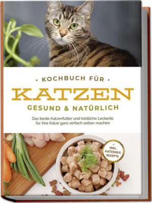 Katzenfutter selbst zubereiten: Schmackhafte, abwechslungsreiche und gesunde Rezepte für eine ausgewogene Samtpfoten-Ernährung Die perfekte Nahrung einer Katze ist die Maus. Darum muss sich Ihr Liebling zwar selbst kümmern, dafür können Sie ihn mit der zweitbesten Variante versorgen: Mit frischen, optimal auf seine Bedürfnisse abgestimmten Köstlichkeiten, die Sie selbst mit einer großen Portion Liebe und überraschend wenig Aufwand zubereiten. Deshalb zeigt dieses Buch Ihnen, mit welch vielfältigen Leckereien Sie den kleinen Gourmets ganz einfach eine kulinarische Freude machen können. Dose auf, Inhalt rein in den Napf - das ist zwar praktisch, aber leider landet dann nicht selten auch so einiges mit in der Futterschüssel, womit Sie Ihrer Katze keinen Gefallen tun. Zucker, Lockstoffe, Konservierungsmittel & Co. haben in Katzennahrung nichts zu suchen, sind aber trotzdem häufig Bestandteil und wirklich hochwertiges Futter hat meist einen stolzen Preis. Zum Glück gibt’s dafür eine kinderleichte Lösung: Kochen und backen Sie doch einfach selbst! Das geht nämlich richtig einfach, ist kostengünstig und Sie können selbst entscheiden, was ins Futter kommt und was nicht - gerade bei Tieren mit besonderen Ansprüchen die perfekte Lösung. Von saftig-frischen Fleisch- und Fischgerichten über knackiges Trockenfutter bis hin zu Leckerlis und sogar Katzeneis finden Sie hier eine Riesenauswahl an Köstlichkeiten und entdecken auch für wählerische Feinschmecker oder glutenintolerante Tiere neue Lieblingsleckereien. Kann ich dabei etwas falsch machen? Keine Sorge. Denn mit den ausführlichen Informationen wissen Sie bestens Bescheid über korrekte Zubereitung, verbotene Zutaten und benötigte Nährstoffe und können unbedenkliche Nahrung für Ihren Liebling zubereiten. Dank einfacher Schritt-für-Schritt-Anleitungen klappt das auch, falls Sie sonst eher selten am Herd stehen, und das zufriedene Schnurren Ihrer Samtpfote wird Sie für Ihre Mühen belohnen! Nährstoffreiches Nassfutter: Mit herrlichen Kreationen wie Brokkoli-Hähnchenherzen, gedünstetes Pangasiusfilet, Rührei für Katzen oder Hähnchenherzen für Diabetikerkatzen bieten Sie Ihrem Liebling wertvolle Grundnahrungsmittel. Knuspriges Trockenfutter: Ob Futter mit Rind-Käse-Geschmack, Seelachs-Reis-Futter, Maismehl-Huhn-Futter oder Katzengras-Reis-Käse-Futter, die leckeren Trockenfutter-Kreationen sind leicht zu lagern und geben den Raubtierzähnen ordentlich was zu tun. Himmlische Leckerbissen: Mit Leckerlis wie Kartoffel-Huhn-Katzenkeksen, Thunfisch-Quark-Leckerli, Ei-Parmesan-Katzenkeksen oder gerösteten Kürbiskernen können Sie Ihre Katze zwischendurch so richtig verwöhnen. Sommer-Hits für Samtpfoten: Kreationen wie Thunfisch-Eis, Katzenmilch-Knusper-Eis, Quark-Eis mit Weizenkeimen oder Joghurt-Eis mit Sonnenblumenkernen bieten katzengerechte Erfrischung an heißen Tagen. Mit diesem tierischen Kochbuch bringen Sie Abwechslung, Gesundheit und Geschmack in die Ernährung Ihrer Fellnase und ersetzen langweiliges Dosenfutter durch geschmackliches Abenteuer. Ob Sie auf besondere Bedürfnisse Ihrer Katze achten müssen, begeisterter Hobbykoch sind oder einfach gerne für Abwechslung und höchste Qualität im Napf sorgen möchten - hier werden Sie in jedem Falle fündig.