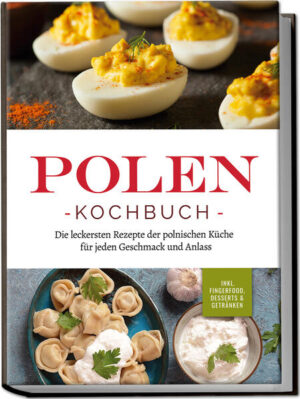 Smacznego! Abwechslungsreiche, kreative und unschlagbar leckere Gerichte aus der Tradition unserer polnischen Nachbarn Polnische Küche ist bislang eher ein Geheimtipp, doch wahre Gourmets wissen längst: In Polens Töpfen finden sich einzigartige kulinarische Schätze, die mit Vielfalt, Einfachheit und zugleich maximalem Geschmack punkten. Zeit also, den unterschätzten Leckereien mal die große Bühne zu überlassen - und mit diesem Buch geht das ganz einfach! Kartoffeln, Kraut, Gurken, Speck oder Huhn: Die Grundzutaten der polnischen Küche kommen bodenständig und unspektakulär daher, doch der Erfindergeist entbehrungsreicher Zeiten hat dazu geführt, dass aus vermeintlich einfachen Lebensmitteln unvergleichlich aromatische Köstlichkeiten wurden. Ob würziger Eintopf, raffinierte Suppe, knackiger Salat oder deftiges Hauptgericht - hier entdecken Sie eine Riesenauswahl an Rezepten, die mit günstigen Zutaten, unkomplizierter Zubereitung und vollem Geschmack gleichzeitig punkten. Auch Naschkatzen kommen bei sündig-süßen Dessertkreationen voll auf Ihre Kosten und wer Veggie-Genuss liebt, der freut sich über die reiche Tradition an fleischfreien Spezialitäten. Zugleich glänzt polnische Kochkunst mit herzhaft-intensiven Fleischgerichten, bei denen Fleischfans das Wasser im Mund zusammenläuft - und das bei ganz zeitgemäßer optimaler Resteverwertung. Exotische Zutatenliste? Ganz und gar nicht! Denn das meiste, was Sie benötigen, zählt auch hierzulande zu den absoluten Grundzutaten und die wenigen Spezialitäten bekommen Sie mühelos auch im gut sortierten Supermarkt. Zudem gelingen die kinderleichten Schritt-für-Schritt-Rezepte auch ungeübten Köchen auf Anhieb, sodass authentisch-polnischer Schlemmerei nichts mehr im Wege steht! Frühstücks- & Brotzeitideen: Polnische Blaubeerbrötchen, pommersche Apfelgrieben, Vollkornbrötchen oder polnisches Sonntagsbrot eignen sich perfekt am Morgen oder für zwischendurch. Kleine Köstlichkeiten: Ob als Vorspeise, Snack oder leichte Mahlzeit, mit Lauchsalat mit Ei, Kartoffel-Speck-Eintopf, saurer Gurkensuppe oder gefüllten kalten Tomaten bringen Sie jederzeit polnisches Flair auf den Teller. Fleisch- und Fischgerichte: In ostpommerschem Hühnerfrikassee, gebratener Kalbsleber, Heringssalat mit Pellkartoffeln oder Fischsuppe zeigt sich Polens Küche von ihrer deftigen Seite. Vegetarisch-vegane Schlemmereien: Bei Krautnudeln, schlesischen Klößen, Sellerieschnitzel mit Kartoffelpüree oder rotem Barszcz werden nicht nur Veggies satt und glücklich. Sündig, süß & erfrischend: Mohnschichtdessert, Puddingschnitten, polnischer Sauerkirschlikör oder Weintraubenlimonade sorgen für ganz besondere Genussmomente. Mit diesem Kochbuch hält polnische Genießertradition Einzug in Ihre Küche und Sie entdecken ganz einfach neue kulinarische Horizonte. Mit zusätzlichen Rezepten zu Saucen, Dips oder Aufstrichen wie polnische Knoblauchsauce, angemachter Schafskäse oder Zukówkoer Schlamm haben Sie zudem jederzeit die perfekte geschmackliche Abrundung parat - für Schlemmen auf original Polen-Art.