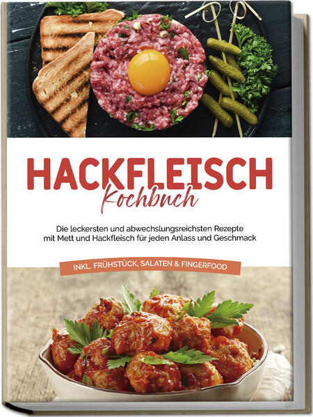 Hackfleisch- und Mett-Kochbuch: Kreative, abwechslungsreiche und unschlagbar köstliche Rezeptideen rund um die würzigen Fleischklassiker Hack geht immer! Das finden Sie auch? Dann locken Sie Ihre Lieben doch einmal mit ein paar neuen Kreationen an den Tisch - denn die feine Fleischvariante kann noch viel mehr als Mettbrötchen & Bolognese, und was Sie damit alles an Leckereien zaubern können, entdecken Sie in diesem Kochbuch. Grob entsehntes Muskelfleisch, maximal zerkleinert: Nichts anderes als das ist Hack und gleichzeitig bietet es die Ausgangsbasis für unvergleichlich herzhaft-deftige Schlemmereien. Ob italienische Lasagne Bolognese, das deutsche Mettbrötchen oder griechisches Bifteki - der Genuss-Faktor von Hackfleisch ist international bekannt und so können Hackliebhaber bei der Vielfalt aus dem Vollen schöpfen. Denn Hackfleisch zeichnet sich durch hervorragende Vielseitigkeit aus und in welch unterschiedlichen Aroma-Kombinationen Sie den Klassiker servieren können, zeigt Ihnen dieses Buch. Von herzhaften Frühstücksideen über würzige Salate und Suppen bis hin zum Soulfood-Hauptgericht finden Sie hier eine Riesenauswahl an Schlemmereien, bei denen gehacktes Fleisch im Mittelpunkt steht und auch Fastfood- und Snackfans voll auf ihre Kosten kommen. Das klingt etwas einseitig? Ganz und gar nicht! Denn durch die kreativen Kombinationsmöglichkeiten sind gesunde Gemüsegerichte ebenso im Angebot wie exotisch-außergewöhnliche Varianten und natürlich sorgen auch reichhaltige Klassiker wie Braten, Burger & Co. für Abwechslung in puncto Nährstoffe und Geschmack. Mit Profi-Tipps zur Zubereitung und Haltbarkeit sowie kinderleichten Schritt-für-Schritt-Anleitungen gelingen zudem auch ungeübten Köchen kulinarische Highlights von Anfang an. Deftiger Tagesstart: Omelett mit Mettfüllung, Bauernpfanne mit Hack, Frühstücksauflauf oder Mettwaffeln liefern herzhafte Energie schon zum Frühstück. Suppen & Salate: In Texas-Salat, Glasnudel-Salat, Gorgonzola-Tomaten-Hack-Suppe oder Hawaii-Eintopf präsentiert sich Hack von seiner wandelbaren Seite. Heimspiel Hauptgericht: Bei Hack-Gnocchi-Pfanne, Zucchini-Schiffen, bunter Hackpfanne mit Couscous oder Cannelloni mit Tatar wird Hackfleisch zum deftigen Sattmacher mit Schlemmer-Faktor. Fastfood-Hits: In legendären Klassik-Ablegern wie Cheeseburger-Pizza, Börek, New York-Sandwich oder Flammkuchen Champignons läuft Hack zur Hochform auf. Köstliche Kleinigkeiten: In Sandwiches, Aufstrichen und Snacks wie Hackpuffer mit Chili, Perepetschi, Asia-Hack-Aufstrich oder Surf-'n'-Turf-Sandwich punktet das Fleisch mit unschlagbar intensivem Aroma. Mit diesem Buch eröffnen sich Hack-Liebhaber völlig neue Geschmackshorizonte und bringen grenzenlose Abwechslung auf den Teller. Ob im Alltag, auf dem Party-Buffet, als Brotzeit oder im feinen Schlemmermenü - dank der raffinierten Rezeptauswahl macht Hackfleisch ab sofort immer eine gute Figur.