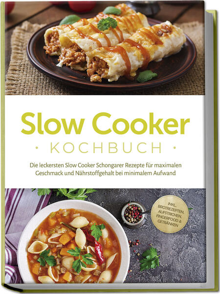 Slow Cooker-Rezepte: Köstliche, abwechslungsreiche und kinderleichte Koch-Ideen für einzigartig aromatische Schlemmereien aus dem Slow-Cooker Sie haben Lust auf schmackhaft Selbstgekochtes, wollen aber nicht stundenlang am Herd stehen? Dann ist der Slow Cooker Ihr perfekter Verbündeter, denn mit diesem einzigartigen Gerät wird Kochen so einfach wie nie zuvor - und welch vielfältige Leckereien Sie damit auf den Teller zaubern können, zeigt Ihnen dieses Kochbuch! Klein schneiden, einfach alles hinein in den Topf, einschalten - und das war's auch schon fast: Denn nun brauchen Sie nur noch Zeit und die restliche Arbeit nimmt Ihnen der Slow Cooker ab, der Ihre Kreation langsam und schonend gart. Dabei erhält er nicht nur wertvolle Inhaltsstoffe, sondern sorgt auch für besonders aromatischen Geschmack bei saftig-zarter Konsistenz und schont Ihre Nerven beim Abwasch. Wie Sie auf diese Weise vom Frühstück über herzhafte Suppen und Eintöpfe bis hin zu deftigen Hauptgerichten aller Art unkompliziert die verschiedensten Leckereien zubereiten können, finden Sie in der großen Rezeptauswahl heraus, denn Sie entdecken Schlemmereien für Fleischfans, Fischliebhaber, Veggies, Freunde der leichten Küche und sogar Naschkatzen. Denn selbst bei Desserts, Salaten oder sogar beim Brotbacken lässt der Slow Cooker Sie nicht im Stich, sodass Sie künftig selbst im größten Stress ganz nebenbei kulinarische Highlights auf den Tisch bringen. Droht da nicht verkochter Matsch? Keine Angst! Denn mit ein paar Tipps und Tricks zur Zubereitung von zartem Gemüse, Fisch und anderen „Sensibelchen” sind Ihrem Geschmack keine Grenzen gesetzt und dank kinderleicht nachzukochender Schritt-für-Schritt-Anleitungen ist das simple Slow Cooker-Kochen gerade für Anfänger eine Geheimwaffe für gelungene Leckereien. Frühstücksideen: Ob herzhaft oder süß, starten Sie mit Frühstücks-Bowl mit Cranberries, Hash-Browns oder Eggs Benedict entspannt in den Tag. Klein, aber fein: Bihun-Suppe, Ananas-Möhren-Kohl-Salat, Haferflockenbrot, Bohnen-Kräuter-Aufstrich oder Pizza-Snack-Röllchen runden jedes Menü ab oder helfen gegen den kleinen Hunger. Satt mit Fisch & Fleisch: Indisches Butterhuhn, Sauerbraten in Rotweinsauce oder Pilz-Fisch-Pot gelingen im Slow Cooker herrlich aromatisch. Veggie-Hits: Vegetarier und Veganer kommen bei Rumford-Gemüsecurry, Kürbis-Quinoa-Topf oder Lauch-Rosenkohl-Kuchen voll auf ihre Kosten. Desserts & Drinks: Mini-Käsekuchen, Ample Brown Betty oder frischer Holundersaft sorgen für einzigartige Genießermomente. Mit diesem Buch holen Sie das Maximum aus Ihrem Slow Cooker heraus und heben unkomplizierte Alltags-Schlemmerei auf ein neues Niveau. Ob Sie bereits einen Slow Cooker besitzen, mit einer Anschaffung liebäugeln oder einfach Inspirationen suchen - hier entdecken Sie passende Rezepte für jeden Anlass.