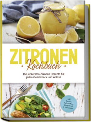 Zitronen-Rezepte: Abwechslungsreiche Rezeptideen mit Pfiff rund um die spritzigen Vitaminbomben Sauer macht lustig und deshalb würden Sie Zitrone am liebsten jeden Tag essen? Wunderbar, denn mit den hübschen Früchten haben Sie geschmacklich immer einen Joker in der Hand - und mit diesem Buch entdecken Sie, auf welch vielfältige Art Sie Zitronen kulinarisch in den Mittelpunkt stellen können! Vitamin C, sekundäre Pflanzenstoffe, Mineralstoffe: Dass die Zitrone eine wahre Gesundheitsbombe ist, hat sich längst herumgesprochen, aber auch geschmacklich präsentiert sie sich als echter Allrounder. Spritzig, fruchtig, frisch und säuerlich bringt Sie zahlreichen Speisen und Getränken ein ganz besonderes Aroma und besticht in leckeren Dressings und Saucen genauso wie zu Fleisch, Fisch sowie Gemüse und natürlich in Desserts und Drinks. Darum finden Sie in diesem Buch eine Riesenauswahl an leckeren Zitronenrezepten, bei denen Fleisch- und Fisch-Fans genauso auf ihre Kosten kommen wie Veggies und von der sommerlich-leichten Mahlzeit bis zum deftigen Menü alles dabei ist. Immer Zitrone - schmeckt immer gleich? Überhaupt nicht! Denn die kugeligen Früchtchen sind wahre Kombinationstalente und ergeben mit unterschiedlichen Zutaten und Zubereitungsmethoden immer wieder neue Aroma-Kompositionen. Darüber hinaus stehen viele der unkomplizierten Rezepte im Handumdrehen auf dem Tisch und gelingen dank einfacher Schritt-für-Schritt-Anleitungen auch Anfängern mühelos. Frühstück & Brote: Ricotta-Zitronen-Pancakes, Müsli-Muffins mit Zitrone, Zitronenbrot mit Rosmarin oder Hefe-Brötchen mit Zitrone bringen spritzige Frische am Morgen oder zur Brotzeit. Leichte Kleinigkeiten: Ob Salat, Suppe, Dip oder Snack, in Zitronen-Garnelen-Salat, Joghurt-Zitronen-Suppe mit Kichererbsen, Zitronen-Petersilie-Creme oder Hähnchen-Sticks liefert die Zitrone unschlagbar feinen Geschmack. Zitrone mal deftig: Auch Fisch- und Fleischgerichte wie Zander Saltimbocca mit Zitronenpolenta, Rotbarsch mit Zitrone und Dill, mariniertes Wildschweinfilet oder geschmortes Zitronenhähnchen erhalten durch die Zitrusfrucht eine unvergleichlich raffinierte Note. Veggie-Hits: Vegetarier und Veganer geraten bei Spinat-Zitronen-Risotto, gefüllten überbackenen Muschelnudeln, Linsen-Dal mit Zitronen-Swirl oder Gemüseauflauf mit eingelegten Zitronen so richtig ins Schlemmen. Süßes & Getränke: Feine Säure sorgt in Schokokuchen mit Zitronencreme, leichtem Zitronen-Mousse, Zitronen-Kiwi-Shake oder Gin Sour für perfekte kulinarische Glücksmomente. Dieses Rezeptbuch zeigt Ihnen, wie vielfältig Sie Zitronen verwenden können, um damit ganz neue und überraschende Geschmackserlebnisse zu kreieren. Und wenn Sie Ihrer Gesundheit einmal konkret auf die Sprünge helfen möchten, entdecken Sie im Bonusteil, wie Sie die Früchte gegen fettige Haut, Erkältung, Magenprobleme & mehr als Heilpflanze einsetzen können.