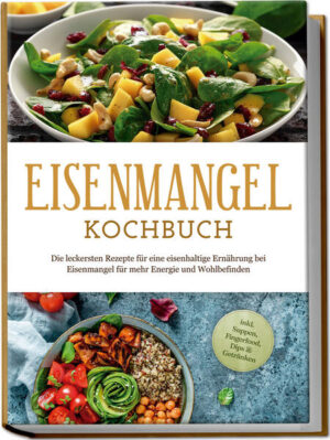 Eisenmangel-Rezeptbuch: Mit vielfältigen und unkomplizierten Köstlichkeiten zu neuer Vitalität und Gesundheit Sind Sie manchmal ein wenig blass um die Nase und wissen, dass es Ihrem Körper an Eisen mangelt? Nahrungsergänzungsmittel schlucken ist aber nicht Ihr Ding? Und eigentlich müsste sich das Problem doch auch über die Ernährung regeln lassen? Das ist richtig - und mit den eisenreichen Schlemmereien in diesem Kochbuch absolut kein Hexenwerk! Blut, der Saft des Lebens, kann ohne Eisen nicht gebildet werden, kein Wunder also, dass ein Mangel zu erheblichen Störungen des Wohlbefindens führt: Mit Blässe, Müdigkeit, Schwindel, Kurzatmigkeit oder brüchigen Nägeln zeigt der Körper, dass ihm Eisen fehlt - und zum Glück können Sie ihm ganz einfach bieten, was er braucht! Denn die köstliche Rezeptvielfalt in diesem Buch präsentiert Ihnen Rezepte, die nicht nur reich an dem begehrten Stoff sind, sondern dank gezielt kombinierter Nährstoffe auch die Aufnahme im Körper optimieren. Ob Veggie, Fleischfan oder Fischliebhaber, hier finden Sie reichlich Auswahl für jeden Geschmack und entdecken von Vorspeisen über Hauptgerichte bis hin zu Desserts wahre Eisenbomben mit Schlemmer-Faktor. Sie sind nicht so der Koch? Kein Problem! Denn die kinderleichten Schritt-für-Schritt-Rezepte gelingen auch Ungeübten auf Anhieb und dank nützlicher Infos rund um Eisenmangel, empfehlenswerte Lebensmittel & Co. können Sie Ihre Ernährung ab sofort mühelos perfekt auf Ihre persönlichen Bedürfnisse zuschneiden. Eisen am Morgen: Mit Overnight-Oats, gefüllten Omeletts mit Lachs, Topfit-Müsli oder herzhaften Waffeln versorgen Sie sich optimal für den Tag. Kleiner Hunger: Ob als Vorspeise oder leichte Zwischenmahlzeit, Wintersalat, Kichererbsen-Linsen-Eintopf, vegane Rote-Bete-Suppe und Blätterteighäppchen liefern jederzeit ein leckeres Eisen-Plus. Fleisch- und Fischgerichte: Pasta mit Champignon-Puten-Sauce, Schwarzbier-Gulasch, Socca de Nice oder Fischeintopf bringen die volle Ladung Eisen auf den Teller. Vegetarisch-vegane Leckereien: Wraps mit Waldpilzen und Nüssen, Bulgur-Buddha-Bowl, Linsen-Moussaka oder süß-saure Tofu-Pfanne sorgen auch bei Veggies für volle Eisenspeicher. Süßes & Getränke: Gönnen Sie sich mit Buchweizen-Tahini-Keksen, Mandel-Blondies, Blaubeer-Smoothie oder Pink Latte eisenreiche Genussmomente. Mit diesem Kochbuch gehört Eisenmangel schon bald der Vergangenheit an und Sie erleben wieder volle Vitalität und Leistungsfähigkeit. Im Bonusteil erfahren Sie zudem, wie Sie Ihrem Eisenhaushalt durch Ayurveda auf die Sprünge helfen, und können so Ihre Ernährung noch besser für sich anpassen.