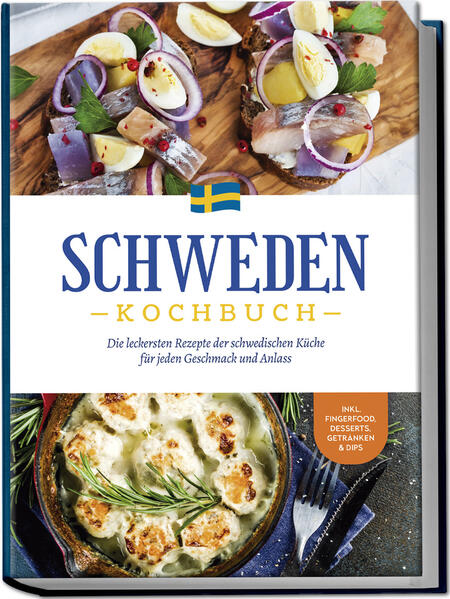 Schwedisches Kochbuch: Vielfältige, authentische und unvergleichlich köstliche Leckereien aus dem hohen Norden Schwedische Küche kennen Sie vor allem aus dem Ikea-Restaurant? Sie fragen sich, ob es da neben Köttbullar, Zimtschnecken & Co. nicht vielleicht noch mehr zu entdecken gibt? Oder sind Sie beim Schweden-Urlaub bereits auf den Geschmack gekommen? Dann schnappen Sie sich dieses Kochbuch und erleben Sie selbst, mit welch großartiger Speisevielfalt das Land der Fjorde auftrumpfen kann! Schlicht, elegant, raffiniert und einzigartig zugleich: Was hierzulande als grundsätzliches Merkmal skandinavischen Stils betrachtet wird, gilt ganz besonders für die schwedische Küche. Bodenständige, saisonale und regionale Zutaten, hochwertige Produkte, raffinierte Kochkunst, die den natürlichen Geschmack der Lebensmittel betont, und eine jahrhundertelang gewachsene Tradition der Zubereitung machen schwedischen Speisegenuss aus, der mühelos und elegant auch moderne Eindrücke integriert. So finden Sie in diesem Buch eine Riesenauswahl an unterschiedlichsten Schlemmereien, die für Fisch-, Fleisch- und Veggie-Fans reichlich Geschmacks-Highlights bereithält und von knackig-frischen Salaten über wärmende Suppen bis hin zu sättigenden Hauptgerichten und verführerischen Desserts keine Wünsche offenlässt. Und wie sieht’s mit Originalzutaten aus? Keine Sorge! Denn die meisten Leckereien basieren auf simplen Lebensmitteln, die auch hierzulande zum Supermarkt-Standard zählen, und für besonderen Schweden-Geschmack werden Sie im Feinkost- oder Online-Handel problemlos fündig. Ebenso unkompliziert ist auch die Zubereitung, die dank kinderleichter Schritt-für-Schritt-Rezepte auch ungeübten Köchen auf Anhieb gelingt. Frühstück, Brote & Aufstriche: Gönnen Sie sich mit Filmjölk mit Müsli und Kirschmarmelade, Rührei mit Lachs und Dill, Knäckebröd oder Kräuter-Sauerrahmdip morgens oder zur Brotzeit ein kleines Stück Schweden-Genuss. Kleine Feinheiten: Wintersalat mit Västerbottenkäse, Schärensuppe, Garnelen-Dill-Baguette oder Toast Skagen machen als Vorspeise, Snack oder leichte Mahlzeit eine raffiniert-gute Figur. Nordisch-deftig: Hauptgerichte mit Fisch und Fleisch wie Janssons Versuchung, schwedische Hacksteaks, Skaldjurspaj-Meeresfrüchtequiche oder Kabeljauküchlein mit Garnelen bringen die Seele Skandinaviens auf den Teller. Vegetarisch-vegane Spezialitäten: Nicht nur Veggies geraten bei Veggie-Pyttipanna, Rote-Bete-Buletten mit Ziegenkäsecreme, Pilzgulasch mit Reis oder vegetarischem Kohlauflauf ins Schwärmen. Schwedische Genussmomente: Genießen Sie mit schwedischen Punschrollen, Blaubeersuppe mit Vanillesauce, Stachelbeerschnaps oder Lingondrycka-Preiselbeergetränk eine kleine Auszeit vom Alltag. Dieses Kochbuch bringt Ihnen den Geschmack zwischen Fjorden und Fjällen ganz einfach in die heimischen vier Wände und sorgt für schwedische Gemütlichkeit. Ob Schweden-Fan, Urlaubsplaner, kulinarischer Entdecker oder experimentierfreudiger Hobbykoch - hier entdecken Sie reichlich geschmackliche Inspiration!