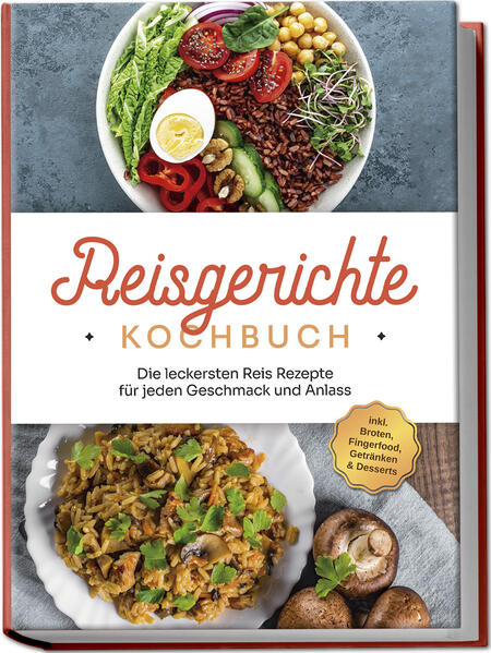 Reisgerichte: Schmackhafte, abwechslungsreiche und internationale Schlemmer-Ideen mit den unschlagbar vielfältigen Mini-Körnchen Italienisches Risotto, griechischer Tomatenreis, orientalische Reiscreme oder die schier grenzenlose Vielfalt asiatischer Reisgerichte - das Grundnahrungsmittel Nr. 1 für viele Kulturen hat eine unvergleichliche Fülle an köstlichen Rezepten hervorgebracht. Und wenn Sie sich durch die ganze Vielfalt durchprobieren möchten, dann ist dieses Kochbuch genau das Richtige für Sie! Reis ist glutenfrei, enthält reichlich Magnesium, Kalzium und Phosphor, versorgt mit B-Vitaminen, sättigt langanhaltend und punktet auch bei der schlanken Linie: Reis ist nicht nur ein Grundnahrungsmittel in vielen Ländern, sondern dazu auch noch ein gesundes. Zusammen mit seiner unschlagbaren Vielseitigkeit sorgt es für einen reichen Schatz an Leckereien, bei denen für wirklich jeden Geschmack etwas geboten ist: Ob mediterran, orientalisch, asiatisch, osteuropäisch oder südamerikanisch, die internationale Reisküche hat von leicht und frisch über würzig und intensiv bis hin zu deftig-herzhaft eine Riesenauswahl an Gerichten hervorgebracht, bei der Veggies, Fleisch- und Fischfreunde sowie Naschkatzen gleichermaßen Hochgenuss entdecken. Aber schmeckt’s dann nicht immer gleich? Eben nicht! Denn der wunderbar wandelbare Reis sorgt mit seinem neutralen Aroma sowie guten Fähigkeiten als Geschmacksträger dafür, dass durch kreative Kombinationen stets ganz neue Genüsse entstehen. Dazu ist er herrlich unkompliziert in der Zubereitung und dank der kinderleichten Schritt-für-Schritt-Rezepte in diesem Buch zaubern Sie ihn im Handumdrehen auf den Tisch. Frühstücks-Power: In Reis-Porridge Mango, pikantem Frühstücksreis, Reis-Omelett oder Bananen-Kokos-Reis liefert Reis schon am Morgen eine geballte Ladung Energie. Kleine Leckereien: Ob als Vorspeise, Snack oder leichte Mahlzeit, in Reissalat Bombay, Reis-Süßkartoffel-Suppe, Reis-Zucchini-Brot oder Reisbällchen Mozzarella macht Reis jederzeit eine gute Figur. Satt mit Fisch & Fleisch: Würzig-deftige Hauptgerichte wie Reisbowl mit Rindfleisch, Curryreis mit Hühnchen, Garnelen-Gemüsereis oder Spinatreis mit Fischfilet locken im Nu die ganze Familie an den Tisch. Vegetarisch-vegane Reisspezialitäten: Bei Kürbisrisotto, Feta-Gemüse-Reispfanne, Rübli-Reistalern oder Brokkoli-Reis mit Sesamtofu kommen nicht nur Veggies voll auf ihre Kosten. Körnige Glücksmomente: In Reiskuchen, Orangen-Reiscreme, Sake-Cocktail oder Erdbeer-Milchreisdrink zeigt Reis sich von seiner verführerisch-süßen Seite. Mit diesem Buch machen Sie die unscheinbaren Körnchen zum Superstar und entdecken jeden Tag aufs Neue Überraschendes, Schmackhaftes und Alltagstaugliches. Mit internationalen Köstlichkeiten wie Gyudon, Bibimbab oder Djuvec-Reis schicken Sie Ihre Geschmacksknospen zudem ganz einfach auf eine Erlebnisreise und erkunden die kulinarische Welt des Reises gemütlich bei sich zu Hause.