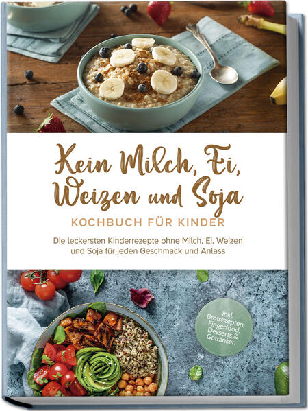 Lebensmittelallergie-Kochbuch für Kinder: Leckere, gesunde und kindgerechte Köstlichkeiten für vollen Genuss bei besonderen Ansprüchen Ihr Kind verträgt Weizen, Milchprodukte, Soja und /oder Ei nicht und das tägliche Essen wird zum komplizierten Hindernislauf? Ihnen gehen die allergietauglichen Rezeptideen aus? Und am Ende quengelt der Nachwuchs ohnehin nach der verbotenen Pizza? Keine Angst - denn kindertauglich schmackhaftes Schlemmen geht auch mit Unverträglichkeiten und dieses Buch zeigt Ihnen, wie das ganz alltagstauglich klappt. „Mama, das schmeckt mir nicht!“, „Gemüse ist bäh!“, „Papa, ich will Chips!“: Kinder gesund und vielfältig zu ernähren, ist ohnehin eine knifflige Aufgabe, doch wenn dann noch Allergien ins Spiel kommen, macht sich bei vielen Eltern Verzweiflung breit. Versteckte problematische Zutaten, Angst vor allergischen Reaktionen, magere Rezeptauswahl, widerspenstige Esser und fader Geschmack von Verzicht - doch das geht zum Glück auch anders! Deswegen präsentiert dieses Kochbuch Ihnen eine Riesenauswahl an Leckerschmecker-Hits für Kids, die ganz ohne Ei, Soja, Milchprodukte oder Weizen auskommen und dabei die volle Ladung an Geschmack für kleine Gourmets mitbringen. Die ausgewogenen Gerichte versorgen Ihren Nachwuchs optimal mit wertvollen Nährstoffen und haben für Fleisch-, Fisch- und Veggie-Fans reichlich Schlemmereien in petto. Und was ist mit Snacks & Süßkram? Na klar! Auch auf heißgeliebte Junkfood-Sünden müssen Kinder nicht verzichten und finden Naschereien und Fastfood in allergiefreundlicher Variante. Zudem sind die einfachen Rezepte absolut alltagstauglich und gelingen auch im stressigen Familientrubel auf Anhieb. Frühstücks-Power: Milchreis, Apfel-Porridge, veganer Kaiserschmarrn oder Overnight-Oats liefern Ihrem Kind reichlich Energie für einen aufregenden Tag. Suppen, Salate & Brote: Gemüsesalat, Frühlingssuppe, Kürbisbrot oder Tomatenaufstrich sind perfekt, wenn der Hunger mal nicht so groß ist. Fleisch & Fisch zum Sattwerden: Mit Paprika-Hack-Pfanne, Aprikosen-Knoblauch-Hähnchen, Fischfrikadellen oder Fischfilet auf Tomaten landen Sie garantiert jederzeit einen Volltreffer. Veggie-Hits: Bei Kartoffelgulasch, Grillspießen, Brokkoli-Lauch-Curry oder Linsen-Porridge wird Ihr Kind im Handumdrehen zum Gemüse-Fan. Süßes, Snacks & Drinks: Frische Pommes, Kichererbsen-Chips, Schokokuchen oder Himbeer-Holunder-Durstlöscher sorgen beim Nachwuchs für leuchtende Augen. Mit diesem Kochbuch nehmen Sie der Allergie den Schrecken und bringen Leichtigkeit ins tägliche Familienessen. Ob ausgeprägte Allergie, Empfindlichkeiten oder zunächst nur der Verdacht - hier finden Sie reichlich Köstlichkeiten, mit denen Sie auf der sicheren Seite sind und Ihrem Kind gleichzeitig einen schmackhaft-gesunden Gefallen tun.