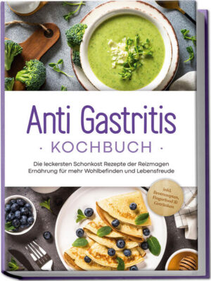 Gastritis-Kochbuch: Gesunde, alltagstaugliche und köstliche Rezeptideen für Schlemmen ohne Verzicht trotz Magenschleimhautentzündung Wer sich mit Gastritis herumplagt, kennt es: Magenschmerzen, Sodbrennen, Übelkeit und dazu fade Mahlzeiten ohne Geschmack. Doch es gibt eine gute Nachricht: Denn mit gezielter Rezeptauswahl holen Sie sich den Essgenuss zurück und tun Ihrem Magen etwas Gutes - und dieses Buch zeigt Ihnen, wie das geht! Zwieback und Haferschleim, Tee und sonst am besten gar nichts mehr: Diese niederschmetternde Aussicht haben wohl viele vor Augen, wenn sie eine Gastritis diagnostiziert bekommen, aber die Realität sieht zum Glück anders aus. Denn mit ein paar Zubereitungstipps, ausgewählten Zutaten und magenfreundlichen Rezeptideen steht Ihnen eine große Vielfalt an Leckereien offen, mit denen Sie Genuss und Gesundheit ganz einfach unter einen Hut bringen. In diesem Kochbuch entdecken Sie zahlreiche Gerichte, die optimal auf Ihre Bedürfnisse zugeschnitten sind und dabei geschmacklich aus dem Vollen schöpfen: Frühstück, Snacks, Hauptgerichte, Veggie-Schlemmereien, Fleischgerichte, Fischspezialitäten und sogar raffinierte Desserts haben eine Riesenauswahl für alle Vorlieben in petto und liefern für jede Situation den passenden Leckerbissen. Erfahrung am Kochtopf? Brauchen Sie nicht! Denn die einfachen Schritt-für-Schritt-Anleitungen ermöglichen auch ungeübten Köchen auf Anhieb tolle Resultate und zahlreiche Speisen stehen mit nur wenigen Handgriffen fertig auf dem Tisch. Gesunder Start in den Tag: Apfelquark, Vanille-Hafer-Porridge, Eiweißbrot oder Bananen-Pancakes versorgen Sie gleich am Morgen mit reichlich Energie. Suppen, Salate & Zwischenmahlzeiten: Salat mit Putenschnitzel, Eiersalat, Kürbis-Kokos-Suppe oder einfache Kartoffelsuppe bieten jederzeit etwas Leichtes für den kleinen Hunger. Rundum satt mit Fisch & Fleisch: Auch Freunde des deftigen Genusses müssen bei Hühner-Reis-Eintopf, Tafelspitz mit Birnensauce, Forelle mit buntem Gemüse oder Garnelenspaghetti keine Abstriche machen. Vegetarische Hauptgerichte: Low-Carb-Quiche, Süßkartoffel-Pfanne, gefüllte Zucchini oder Gemüseauflauf locken nicht nur Veggies an den Tisch. Genuss ohne Reue: Mit Desserts und Drinks wie Frozen-Joghurt-Snack, Kompott, Beeren-Melonen-Smoothie oder Himbeer-Buttermilch gönnen Sie sich und Ihrem Magen kleine Glücksmomente für jeden Geschmack. Mit diesem Kochbuch kehrt der Genuss zurück an den Tisch und Sie entdecken zudem noch allerhand Tipps, Tricks & Strategien, um Ihren Alltag mit Gastritis so angenehm und vielfältig wie möglich zu gestalten. Ein sorgfältig erstellter 14-Tage-Ernährungsplan erleichtert Ihnen außerdem den Einstieg in Ihre neue Ernährung und lässt Sie sofort richtig durchstarten.