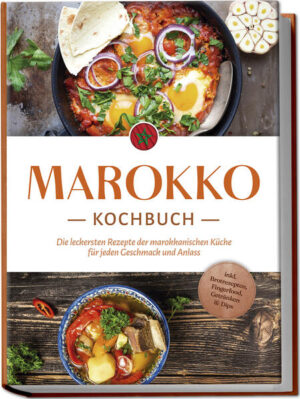 Marokko-Kochbuch: Vielfältige, köstliche und einzigartig würzige Rezepte aus dem Königreich zwischen Wüste und Meer Schneebedeckte Gipfel im Atlasgebirge, Dünenlandschaft der Sahara und traumhafte Atlantikstrände: Die Landschaft Marokkos ist weltweit einzigartig und das gilt auch für die Landesküche. Doch für die Köstlichkeiten aus dem Heimatland des Tajine-Schmortopfs müssen Sie keine Reise buchen, sondern zaubern sich die aromatische Vielfalt mit diesem Buch ganz einfach in die heimische Küche! Aromatischer als marokkanische Küche geht es kaum: Langsames Schmoren in der Tajine, unverwechselbare Gewürzmischungen wie Ras-el-Hanout und Harissa, edler Safran, reichlich frische Kräuter und die einzigartige Balance zwischen fruchtig und herzhaft oder salzig und süß sorgen für komplexe Aromenexplosionen, die Genießern weltweit das Wasser im Munde zusammenlaufen lassen. Typische Zutaten wie Olivenöl, Hähnchen, Lamm, Kräuter und jede Menge frisches Gemüse machen das Schlemmen dazu noch gesund - und die unkomplizierte Küche sorgt für Alltagstauglichkeit. Deshalb entdecken Sie in diesem Kochbuch eine Riesenvielfalt an Gerichten, die dank Einfachheit und simpler Zubereitung auch Anfängern problemlos gelingen. Ob knackig-frischer Salat, leichte Suppe, deftiges Fleischgericht, raffinierte Fischspeise, Veggie-Spezialität oder verführerisches Dessert aus 1001 Nacht - hier kommt jeder auf seine Kosten und Sie finden zahlreiche Köstlichkeiten für jede Situation. Und die Zutaten? Kein Problem! Zwar benötigen Sie ein paar landestypische Spezialitäten, dank der immer häufiger werdenden türkisch-arabischen Lebensmittelläden bekommen Sie jedoch auch hierzulande die wichtigen Spezialzutaten unkompliziert und preiswert. Frühstücks- & Brotkreationen: Baghrir-Tausendlochpfannkuchen, marokkanischer Weizengrießbrei, Batbout-Fladenbrot oder marokkanische Anis- und Sesambrötchen passen nicht nur am Frühstückstisch. Marokkanische Vorspeisenvielfalt: Salate, Suppen & Snacks wie Zaalouk-Auberginensalat, gerösteter Taktouka-Paprika-Tomaten-Salat, algerisch-marokkanische Gerstensuppe oder Kartoffelplätzchen sorgen jederzeit für ein besonderes Geschmackshighlight. Fisch & Fleisch zum Sattwerden: Bei traditionellen Hauptgerichten wie marokkanisch gegrilltem Lamm, Huhn mit Linsen und gewürztem Brot, Fisch in Chermoula-Sauce oder Couscous mit Meeresfrüchten läuft die marokkanische Küche zur Höchstform auf. Vegetarisch-vegane Hits: Nicht nur Veggies geraten bei Original-Köstlichkeiten wie vegetarischer Berberpizza, Shakshuka, Kartoffel-Zaalouk oder Couscous mit Zwiebeln und Rosinen ins Schwärmen. Dessert- & Drinkgenuss: Feine Kreationen wie Mandelteigtaschen, Sesam-Honig-Kuchen, Avocado-Smoothie oder Mandelmilch liefern pure Glücksmomente für jeden Geschmack. Erkunden Sie mit diesem Kochbuch die kulinarische Landschaft des nordafrikanischen Königreichs und machen Sie ganz neue geschmackliche Erfahrungen. Zusätzliche Bonus-Tajine-Rezepte wie Hähnchen-Tajine mit Aprikosen, Fisch-Tajine oder Gemüse-Tajine schenken Ihnen darüber hinaus einen authentischen Einblick in die jahrhundertealten Traditionen und belohnen Sie mit einzigartigen Aromenkompositionen.