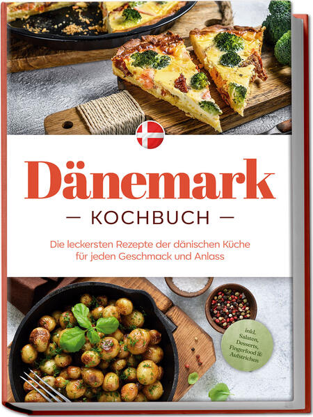 Dänisches Kochbuch: Moderne, traditionelle und unschlagbar lecker-hyggelige Wohlfühlrezepte unserer Nachbarn im Norden Sie lieben Dänemark-Urlaub im gemütlichen Ferienhaus am Meer? Dann haben Sie sicher auch die hygge-passende Landesküche schätzen gelernt - und falls Sie noch nicht auf den Dänemark-Geschmack gekommen sind, dann können Sie das mit diesem Kochbuch ganz einfach zuhause nachholen! Umgeben von zwei Meeren, die reichlich Fisch liefern, weitverbreitete Landwirtschaft, die für Brot und Backware aller Art sorgt, und dazu ausgiebige Schweinezucht: Die Grundzutaten für deftiges, geschmackvolles Essen sind reichlich vorhanden und die dänischen Traditionen in Verbindung mit stets neuen, zeitgemäßen Impulsen rund um biologischen Anbau, Nachhaltigkeit und Saisonalität haben daraus das Beste gemacht. Ob die berühmten Hot Dogs, Schweineschwartenbraten zu Weihnachten, Smørrebrød oder rote Grütze mit Sahne, die Dänen verstehen es, sommers wie winters die dänische Hygge-Gemütlichkeit durch unverwechselbare Geschmackshighlights zu perfektionieren. Dabei kommt zudem die Vielfalt nicht zu kurz und so finden hier Freunde herzhaften Fleischgenusses genauso ihre Lieblingsspeise wie Fischliebhaber - und auch Veggies entdecken die eine oder andere Leckerei. Kompliziert? Keine Sorge! Denn die meisten Rezepte sind absolut alltagstauglich und eignen sich perfekt für ein unkompliziertes Feierabendmahl, darüber hinaus machen die einfachen Anleitungen das Kochen auch für Ungeübte zum geschmackvollen Erfolgserlebnis. Frühstück & Brote: Ob morgens oder zur Brotzeit, mit gebackenen Haferflocken, Smørrebrød I-IV, Kardemommeboller oder dänischem Frühstücksbrot sorgen Sie jederzeit für Hygge-Momente. Suppen, Snacks & Salate: Dänischer Käsesalat, dänische Grünkohlsuppe, brunede Kartoffler oder Gulerodskage sind ideal für den kleinen Hunger oder als Vorspeise. Hot-Dog-Spezial: Bei selbstgemachten Hot-Dog-Brötchen, echter dänischer Remoulade, Hot-Dog-Pizza oder Hot-Dog-Suppe kommen Hot-Dog-Fans voll auf ihre Kosten. Hauptgerichte für die ganze Familie: Frikadellen, Lachstorte, dänische Kümmelheringe oder dänische Reispfanne mit Kompott machen satt und sorgen für Gemütlichkeit bei Tisch. Süße Sünden: Apfelpudding, Kanelstang, dänische Knuspercreme oder Rød Grød bieten nordischen Naschgenuss für Süßschnäbel & Genießer. Bringen Sie mit diesem Kochbuch ganz einfach das dänische Hygge-Feeling auf den Teller und freuen Sie sich auf genussvolle Alltagsmomente. Zusätzliche Rezepte für Saucen, Dips & Co. wie dänische Sauce zu Fisch, Leverpostej oder Lachscreme sorgen für den Original-Dänemark-Geschmack und geben Ihren Kreationen den letzten Schliff.