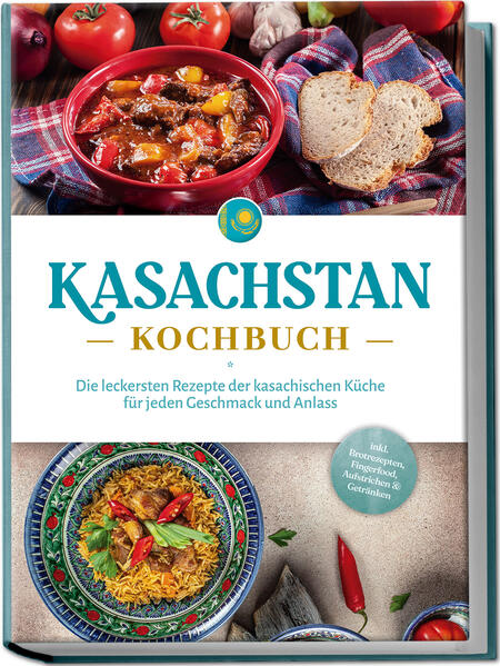 Kasachstan-Kochbuch: Traditionelle, außergewöhnliche und unschlagbar leckere Geschmackshighlights aus der zentralasiatischen Genussregion Zwischen Europa und Asien, zwischen China und Russland und mit ganz eigener Kultur und Geschichte: Das ist Kasachstan - und das ist auch seine Küche. Und für die müssen Sie noch nicht mal eine Reise buchen, denn mit diesem Kochbuch schlemmen Sie sich auch zuhause ganz einfach quer durch die zentralasiatische Republik. Würziges Lamm- und Hammelfleisch, kräftiges Aroma dank zahlreicher Gewürze und reichlich Knoblauch, eine Vorliebe für Gesalzenes und Geräuchertes, herzhafte Nomadenkost und eine einzigartige Vielfalt an Sauermilchprodukten: Die kasachische Küche zeichnet sich durch eine ganz eigene Kombination an Geschmäckern aus und liefert somit unverwechselbare Genusserlebnisse. Dank russischer, slowakischer, armenischer, uigurischer und sogar koreanischer Einflüsse ist jederzeit für Vielfalt gesorgt und die oft einfachen Grundzutaten ergeben Geschmacksfeuerwerke, bei denen für jeden etwas dabei ist: Ob Fleisch- oder Fischfan, Veggie, Freund der leichten Küche, deftiger Esser oder Süßschnabel - hier entdecken Sie Rezepte für alle Vorlieben und jeden Anlass. Und wie steht’s mit den Zutaten? Kein Problem! Denn die meisten Gerichte kommen mit Lebensmitteln aus, die auch hierzulande zum Standard gehören, und bei spezielleren Zutaten helfen die mittlerweile zahlreichen osteuropäischen Lebensmittelläden weiter. Mit den kinderleichten Anleitungen klappen zudem auch ungewohnte Speisen auf Anhieb und selbst ungeübte Köche können sich an sofortigen Erfolgen freuen. Kasachisches Frühstück: Frühstücksspezialitäten und Brotleckereien wie süßes Frühstücksei, Kascha-Buchweizenbrei, Salzkrustenbrötchen oder Damdy-Nan-Flachbrot schmecken nicht nur am Morgen. Suppen, Salate & Snacks: Shalgam-Gemüsesalat, Quwyrdaq-Lammeintopf, Rote-Rüben-Suppe oder Tschebureki-Fleischtaschen sind perfekt als Vorspeise oder für den kleinen Hunger. Fleisch- und Fischgerichte: Mit herzhaften Köstlichkeiten wie Basturma-Hammeltopf, gefülltem Huhn, Koktal-Ofenfisch oder Miypalaw-Garnelenpott wird im Handumdrehen die ganze Familie satt. Veggie-Genuss: In Kürbispfanne, Ulpershek-Käsehappen, Pilaf-Reistopf oder Mehlklößen auf Kartoffeln entdecken Vegetarier und Veganer Kasachstan von seiner fleischfreien Seite. Desserts & Getränke: Süße Zhent-Hirsehappen, Pflaumenkuchen, Pravda-Punsch oder fermentierte Pferdemilch bringen Genussmomente mit originalem Kasachstan-Flair auf den Tisch. Saucen, Cremes & Dips: Mit Thunfischcreme, Zirvak-Gewürzmischung, Kürbischutney oder Dhania-Knoblauchpaste runden Sie jedes Menü perfekt ab. Dieses Kochbuch nimmt Sie mit auf eine kulinarische Reise zu den Wurzeln kasachischer Speisetradition und überrascht Sie auf jeder Seite mit besonderen Köstlichkeiten. Ob Sie Land & Küche kennenlernen möchten, Kindheitserinnerungen aufleben lassen wollen oder einfach neugierig auf Neues sind - hier werden Sie fündig!