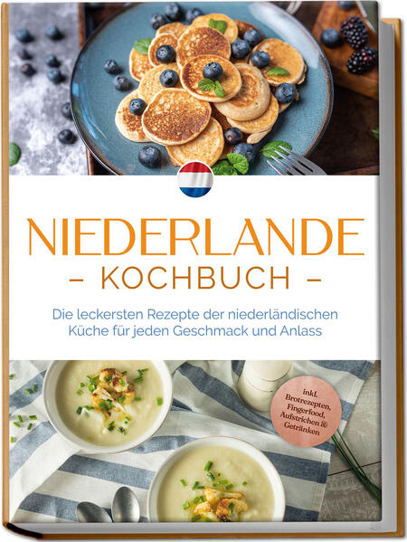 Niederländisches Kochbuch: Abwechslungsreiche, traditionelle und überraschende Leckereien von unseren westlichen Nachbarn Poffertjes, Waffeln und Matjeshering - viele Menschen kennen niederländische Köstlichkeiten als Highlight auf Volksfest oder Weihnachtsmarkt. Doch auch abseits der berühmten Klassiker hat die nationale Küche jede Menge Schlemmereien im Angebot und mit diesem Kochbuch zaubern Sie sich Amsterdam-Geschmack ganz einfach zuhause auf den Teller. Fischreichtum an der Küste, deftige Kartoffel- und Fleischgerichte, verlockende Naschereien, Fastfood der besonderen Art, indonesische Einflüsse aus der Kolonialzeit und natürlich der weltberühmte Käse: Das sind die Hauptzutaten der niederländischen Küche und zusammen mit alten Traditionen und innovativen Ideen entsteht daraus eine genussvolle Mischung, die ihresgleichen sucht. Ob zum Frühstück, als kleine Kaffeepause, zum Mittagessen oder als Abendgericht, Niederländer genießen oft und gerne die verschiedensten Köstlichkeiten und mit den Rezepten in diesem Buch können Sie ganz einfach jeden Tag aufs Neue landestypische Leckereien entdecken. Fleischfans kommen bei herzhaften Sattmachern ebenso auf ihre Kosten wie Freunde von feinem Fisch und auch Veggies entdecken Suppen, Salate und Eintöpfe für den fleischfreien Genuss. Sie stehen nicht gerne stundenlang in der Küche? Müssen Sie auch nicht! Denn die meisten Gerichte sind absolut alltagstauglich, unkompliziert und stehen im Handumdrehen auf dem Tisch, sodass auch Feierabendköche und Einsteiger mühelos köstliche Erfolgserlebnisse genießen. Frühstück & Brotzeit: Scheveninger Eier, Tijgerbrood, Ontbijtkoek und holländisches Roggenbrot schmecken zu jeder Tageszeit. Kleine Leckereien: Matjessalat, Kresse-Rahm-Suppe, Käsekroketten oder Pommes Spezial eignen sich perfekt als Vorspeise, kleine Mahlzeit oder einfach als schneller Snack. Herzhafte Hauptgerichte: Ob Fleisch, Fisch oder einfach mal Veggie, bei holländischem Hackfleischschnitzel, Zuurvlees met rode wijn, Ameländer Fischtopf oder Quiche met Boerenkool wird im Nu die ganze Familie satt. Optimal abgerundet: Mit Saucen, Aufstrichen & Dips wie Kip Kerrie Salade, holländischem Käseaufstrich, Joppie-Sauce oder Algenbutter hauchen Sie Ihren Kreationen originalen Niederlande-Geschmack ein. Sündig-süße Glücksmomente: Desserts und Drinks wie Stroopwafel koek, Graupencrumble mit Äpfeln, fliegender Holländer oder holländischer Kaffee mit Eierlikör sorgen für Genuss pur im Alltag. Lassen Sie sich von diesem Kochbuch zu einer kulinarischen Erkundungstour unserer westlichen Nachbarn entführen und entdecken Sie, was die Niederlande neben Käse und Matjes noch so zu bieten haben. Ob Sie Fan der Landesküche sind, das Urlaubsziel auch einmal geschmacklich entdecken wollen oder einfach Lust auf Neues haben - hier finden Sie reichlich Inspirationen.