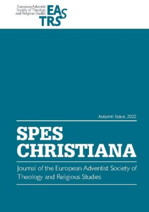 Spes Christiana is the journal of the European Adventist Society of Theology and Religious Studies (EASTRS). It contains articles from all subdisciplines of theology-Biblical Studies, Church History, Systematic Theology, Practical Theology, and Mission Studies, as well as auxiliary disciplines. Major fields and themes of publication include all that are either related to Adventism in Europe or researched by European Adventist scholars.