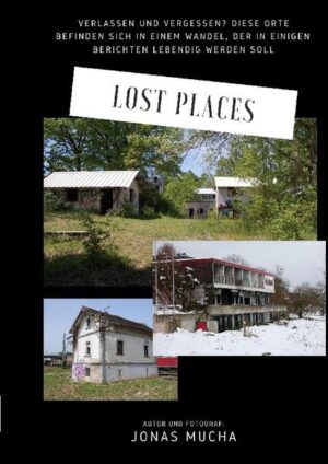 Im Buch "Lost Places" geht es um eine Vielzahl von verlassenen Orten in Südbaden. Jeder behandelte Ort hat einen kleinen historischen Teil, welcher zudem erklärt, wie es zum Leerstand kommen konnte. Der jeweils größte Teil beschreibt den Besuch, beziehungsweise die Erkundung der Lost Places. Die ganze Dokumentation wird sehr lebendig und bildhaft beschrieben, als wäre der Leser ein Teil des Geschehens. Zu guter Letzt ist das Buch mit sehr vielen selbst geschossenen Bildern ausgestattet. Perfekt für Liebhaber geheimnisvoller und längst vergessener Orte. Eine wahre Reise in die Vergangenheit!