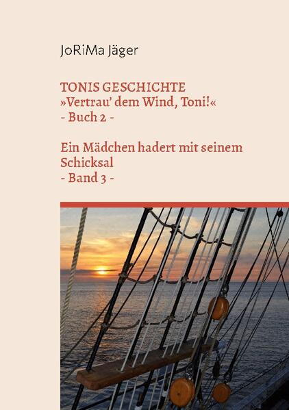 Über den Atlantik, 1853: Eine Bauernfamilie ist im Begriff, ihre Heimat in Deutschland zu verlassen, um in Amerika ein neues Leben zu beginnen, einen Neuanfang zu wagen. Doch zunächst steht eine weite Reise mit einem Segelschiff über den Atlantischen Ozean an, wodurch die ganze Familie in eine völlig fremde Welt eintaucht - denn Seeleute sind eigen ... Auch Toni, eine Tochter der Familie Waidmann, die mehr als Junge denn als Mädchen unter Bauern aufgewachsen ist, macht auf dieser wochenlangen Schiffsreise ungewöhnliche Lebenserfahrungen. Vor allem freundet sie sich mit einem Burschen an, der ahnungslos darüber ist, daß es sich bei ihr um ein Mädchen handelt, das wegen ihres Schicksals mit Gott und der Welt hadert. Kann er ihre Trauer über die verlorene Heimat vertreiben und ihr über den Verlust ihrer Art von Musik hinweg helfen? Auswanderung nach Amerika in der Mitte des 19. Jahrhunderts und der Entwicklungsprozeß eines eigensinnigen Mädchens - darum geht es in diesem Band 3, der zu der Roman-Serie »TONIS GESCHICHTE« gehört. Das 2. Buch »Vertrau' dem Wind, Toni!« mußte auf mehrere Bände aufgeteilt werden. Das vorliegende Buch ist der erste Teil des 2. Buches, aber der 3. Band der Gesamtreihe, in der die Familie Waidmann die Fahrt mit einem Klipper über den Atlantischen Ozean beginnt ...