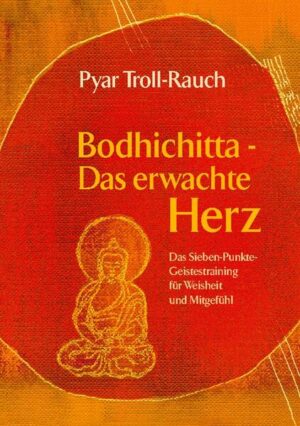 Pyars Buch Bodhichitta ist ein Schatz, der uns herausfordert und zugleich Hilfestellung für viele Aspekte unseres menschlichen Seins bietet-im täglichen Leben und in unserem Umgang miteinander bis hin zur Meditationspraxis und dem Erkennen und Leben letztendlicher Wirklichkeit und Mitgefühls so weit wie der Himmel. Pyar vermittelt mit viel Humor und Wärme buddhistische Weisheit für den modernen westlichen Menschen. Atishas Lojongs oder "Sieben Punkte des Geistestrainings" erläutert sie mit einfachen Worten, verständlich und alltagstauglich. So kann diese uralte Weisheit unser Leben hin zu Freude, Glück und Klarheit verändern. Der große indische buddhistische Meister Atisha (982-1054) war verantwortlich für die Wiedereinführung des ursprünglichen Buddhismus in Tibet. Die von ihm entwickelten sieben Punkte des Geistestrainings sind eine Kostbarkeit tibetischer Weisheitsliteratur aus dem 11. Jahrhundert n. Chr. Diese praktischen und lebensnahen Ratschläge und Unterweisungen sind jedoch nicht verstaubt oder veraltet, sondern, gerade mit Pyars Kommentaren versehen, für uns moderne westliche Menschen eine wunderbare Hilfe und praktische Anweisung auf dem weglosen Weg. Die Erweckung von Bodhichitta, dem Erleuchtungsgeist, in dem Weisheit und Mitgefühl zusammen kommen, ist der wesentliche Aspekt des Textes, der hierzu die entsprechenden tiefgreifenden Werkzeuge zum Wohle aller Wesen anbietet. Weisheit und Mitgefühl sind wie zwei Flügel, die uns tragen auf unserem Weg, und sie ermöglichen uns unsere tiefste Sehnsucht nach dem Erfahren von unerschütterlichem Glück, von Frieden und von Stille zu erfüllen.