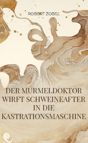 Willkommen in den bizarren, verrückten und abstrusen Welten von Robert Zobel. Mit diesem Buch tauchen Sie ein in andere Dimensionen, andere Zeiten und andere gesellschaftliche Normen. Dieses Buch ist wie ein Strudel, der Sie in mehreren Etappen mitreißt und dabei automatisch verändert. Sie werden von einem Doktor lesen, den alle nur den Murmeldoktor nennen, der ungewöhnliche Therapien mit Murmeln anbietet. Sie werden einer Katzenverrückten begegnen, die sich mit Katzen abtrocknet, und einem Fleischer, der Eheringe aus Schweineanus herstellen möchte. Lassen Sie sich von diesen skurrilen Geschichten faszinieren und nehmen Sie teil an den außergewöhnlichen Abenteuern, die Sie in diesem Buch erwarten. Tauchen Sie ein und lassen Sie sich von der Magie der Fantasie überraschen. Kommen sie heil wieder zurück.