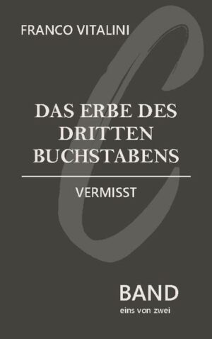 Band 1 von 2 "Das Erbe des dritten Buchstabens" VERMISST Kommissar Jan Orsen ist überrascht, dass der vermisste Junge Nils Oberson, im liebevoll geführten Heim namens "Haus am Fluss" C genannt, für tot erklärt wurde. Durch einen internen Hinweis entschliesst er sich, den Jungen im Wissen seines Vorgesetzten, und Freundes Bruno Arno, auf eigene Faust zu suchen. Brad Maron, Leiter der Bruderschaft Arche, setzt alles daran, dies zu verhindern. Es steht für ihn sowie die Verbindung eine Menge auf dem Spiel. Im ersten Teil fliessen verschiedene Geschichten ineinander. Die Trauer der Familie Gros um den mysteriösen Tod ihres Sohnes Samu. Ein Jahrhundertsturm, der übers Land fegt. C's abenteuerliche Flucht, die anders verläuft als von seinem Freund geplant. Liebesbeziehungen, die durch Zufälle entstehen.