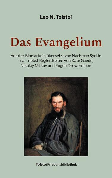 Dieser Band vermittelt Leo N. Tolstois Bibelarbeit (ab 1879) vornehmlich über die Übersetzungen von Nachman Syrkin. Erschlossen wird die Evangelien-Interpretation des russischen Dichters durch eine umfangreiche Darstellung der Theologin Käte Gaede (1980). Zwei weitere Begleittexte stammen von Nikolay Milkov und Eugen Drewermann. Tolstoi rückt die Bergpredigt ins Zentrum und verwahrt sich gegen eine staatskirchliche Zensur der Lehre Jesu. Das Gebot der Feindesliebe stellt er unter die Überschrift "Du sollst nicht Krieg führen!" Der entsprechende Abschnitt in seiner Evangelienharmonie lautet: "Ihr habt gehört, dass gesagt ist: Sorge für das Wohl des Nächsten und sieh den Feind als ein Nichts an. Ich aber sage euch: Sorgt für das Wohl eurer Feinde