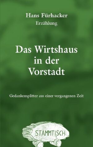 Der Krieg war seit einigen Jahren vorbei, der wachsende wirtschaftliche Aufschwung zeigte seine ersten Erfolge. Die Zeit schien in dem alten Wirtshaus in der historischen Kleinstadt jedoch stehen geblieben zu sein. Die Gedankensplitter des Erzählers erinnern an die Zeit des Aufschwungs von 1955 bis 1970. Ein origineller Wirt, der in der Vergangenheit haften blieb. Verlierer der neuen Zeit fanden Trost im Alkohol, Familientragödien wurden ins Wirtshaus getragen, Kriegsflüchtlinge und von der Gesellschaft Zurückgelassene erfuhren im Wirtshaus Wärme, Verständnis und Hilfe.