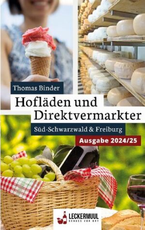 Der südliche Schwarzwald bietet einen wahren Schatz an Hofläden und Direktvermarktern. Bierbrauer, Kaffee-Röster, Gemüse-Bauern und Käsereien stellen regionale Produkte in bester Qualität her. In 'Hofläden und Direktvermarkter 2024/25' bekommen Sie Tipps für den Hofladen bei Ihnen um die Ecke oder Anregungen für Ihren nächsten Ausflug in den Schwarzwald. Thomas Binder hat zahlreiche Betriebe besucht, die Köpfe hinter den Produkten kennengelernt und Reportagen zu außergewöhnlichen Genuss-Werkstätten im südlichen Schwarzwald verfasst. Zusätzlich finden Sie Informationen zu Angebot und Öffnungszeiten von über 300 Hofläden und Direktvermarktern, garantiert ohne Werbung und bezahlte Einträge. Lassen Sie sich inspirieren. Besuchen Sie die Hofläden und Direktvermarkter und genießen Sie regionale Vielfalt.