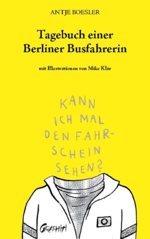 "Solche Geschichten kannst du dir nicht ausdenken". Seit über drei Jahrzehnten fährt Antje Boesler mit einem Omnibus durch Berlin und besitzt gleich drei Berliner Lizenzen, die Benutzer des ÖPNV ganz legal um die Ecke zu bringen. 180 Seiten gute Gründe aus dem Arbeitsalltag, warum der Bus schon wieder zu spät kommt, trotzdem kein Speisewagen ist und die Busfahrerin Feierabend hat, wenn der Fahrgast seinen Döner an die Frontscheibe wirft. Mit einem unerschütterlichen Humor und einer bewundernswert positiven Lebenseinstellung meistert Antje Boesler die Herausforderungen des Berliner Nahverkehrs. Wenn man einmal angefangen hat zu lesen, kommt man nicht mehr aus dem Lachen raus. Man fühlt sich mitten im Geschehen "BVG Berlins" verrückte Gesellschaft. Da macht Busfahren richtig Spaß