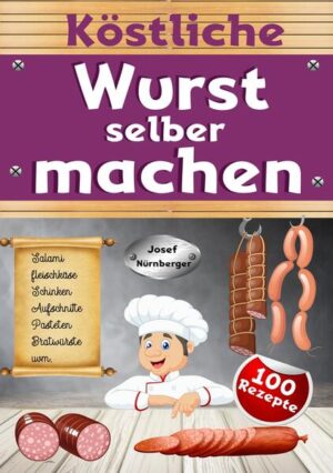 Geschmack genießen und das in höchster Qualität? Und dabei auch noch Geld sparen & das Risiko von Lebensmittelskandalen vermeiden? Mach' Deine Lieblingswürste doch einfach selber! Ich zeige Dir, dass das einfacher ist als man denkt und Du in kürzester Zeit die leckersten Würste in sensationeller Qualität selber machen kannst. Frei von Konservierungsstoffen & anderen Gesundheit gefährdenden Inhaltsstoffen. Erfahre, ob das Buch das Richtige für Dich ist: *Du willst alle Zutaten in Deiner Wurst kennen, damit Du schädliche Inhaltsstoffe wie Geschmacksverstärker, Natriumnitrit, künstliche Aromen und Farbstoffe vermeiden kannst? *Du möchtest kompakt & verständlich erfahren, wie man Wurst selber macht! Wurst, die besser & gesünder als die Wurst aus dem Supermarkt ist? *Du hast keine Lust Opfer eines Lebensmittelskandals ( BSE, Gammelfleisch etc.) zu werden und nimmst Dein Schicksal ab jetzt lieber in die eigenen Hände? *Du willst Wurst selber machen & dabei Geld sparen? *Du möchtest praxiserprobte, gut beschriebene Rezepte, die Du kinderleicht & schnell umsetzen kannst? -> Wenn Du eine oder mehrere Fragen mit "ja" beantwortest, dann ist dieses Buch genau das Richtige für Dich! Neben einem ausführlichem Ratgeberteil erwarten Dich haufenweise köstliche Rezepte, über 100 an der Zahl, übersichtlich aufgeteilt in satte 14 Rezeptkategorien: Vielfalt ist Trumpf! - Bratwürste - Brühwürste - Fleisch- & Leberkäse - Salami-Arten - Schinken - Speck - Dauerwürste - Streichwürste - Original DDR Wurstrezepte - Aufschnitte - Pasteten - Wildwürste - Sülze - Vegetarische & vegane Wurstrezepte Im Ratgeberteil erfährst Du detailliert und kompakt, alles was Du zum Start brauchst und wissen musst, damit es ohne Frust gleich klappt. Des Weiteren erfährst Du z.B. auch Interessantes zur Geschichte der Wurst. Zum Schmunzeln hingegen lädt dann noch die Chronologie der bisher aufgestellten Wurst-Rekorde ein. Sichere Dir jetzt Deine eigene Ausgabe"Köstliche Wurst selber machen" & überrasche Deine Familie & Freunde mit leckerer selbst hergestellter Wurst!