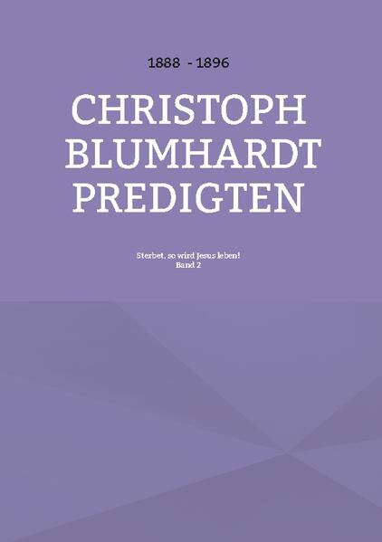 Robert Lejeune hat die Predigten, Andachten und Schriften von Christoph Blumhardt (1842-1919) gesichtet und eine Auswahl in vier Bänden herausgegeben. Für die heutigen Leserinnen und Leser wurden die Texte überarbeitet, den Rechtschreiberegeln angepasst und mit Anmerkungen versehen, die das Verstehen erleichtern sollen. Die angefügte Zeilenzählung dient dem Gespräch in Seminaren und Hauskreisen und der Studienarbeit.