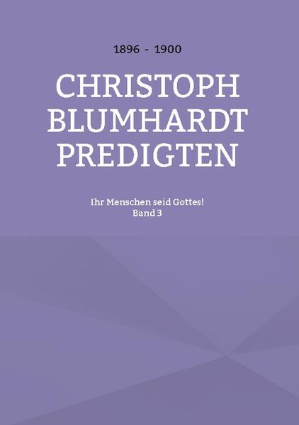 Robert Lejeune hat die Predigten, Andachten und Schriften von Christoph Blumhardt (1842-1919) gesichtet und eine Auswahl in vier Bänden herausgegeben. Für die heutigen Leserinnen und Leser wurden die Texte überarbeitet, den Rechtschreiberegeln angepasst und mit Anmerkungen versehen, die das Verstehen erleichtern sollen. Die angefügte Zeilenzählung dient dem Gespräch in Seminaren und Hauskreisen und der Studienarbeit.