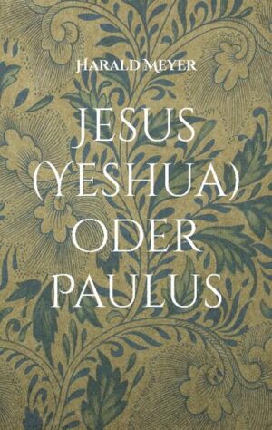 In seiner Veröffentlichung Yeshua/Paulus möchte Harald Meyer mit Hilfe thematische geordneter und ausführlicher Textzitate darlegen, wie durch den Apostel Paulus aus dem Befreier Yeshua ben Yoseph aus Nazareth (Jesus) der Erlöser Jesus Christus wurde. Er möchte eine neue Sicht auf die Textüberlieferung auslösen, die paulinische Sichtweise in Frage stellen und die ursprünglichen Zielsetzungen Yeshuas und seiner Mitstreiter vergegenwärtigen. Dieses Buch erscheint in der Reihe ALTE DRUCKEREI OTTENSEN