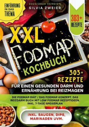 Dieses FODMAP-Ratgeber-Kochbuch ist voll von köstlichen, leicht zuzubereitenden Rezepten! Mit über 303 Rezepten zur Auswahl, finden Sie in diesem Kochbuch bestimmt das, wonach Sie suchen FODMAP steht für "fermentierbare Oligo-, Di-, Monosaccharide und Polyole". Dies sind kurzkettige Kohlenhydrate, die resistent gegen Verdauung sind. Anstatt in Ihren Blutkreislauf aufgenommen zu werden, erreichen sie das Äußerste Ende Ihres Darms, wo sich die meisten Darmbakterien befinden. Ihre Darmbakterien verwenden diese Kohlenhydrate dann als Treibstoff, produzieren Wasserstoffgas und verursachen bei empfindlicheren Personen Verdauungssymptome. FODMAPs ziehen auch Flüssigkeit in Ihren Darm, was zu Durchfall führen kann. Obwohl nicht jeder empfindlich auf FODMAPs reagiert, ist dies bei Menschen mit Reizdarmsyndrom sehr häufig. Kann eine Low-FODMAP-Diät mein IBS heilen? Während eine Low-FODMAP-Diät Ihre Symptome lindern kann, wird diese Diät nicht als Heilmittel für Reizdarmsyndrom (IBS) angesehen. FODMAPs können die Symptome vorübergehend verstärken, wenn sie aufgrund der Zunahme der Gasproduktion und der Wasserversorgung im Darm verzehrt werden. Untersuchungen haben ergeben, dass etwa 3 von 4 Personen mit IBS eine signifikante allgemeine Verbesserung ihrer Symptome feststellen konnten, wenn sie eine Low FODMAP-Diät einhielten. Ernährung ist ein Ansatz, der bei manchen Menschen zur Verbesserung der IBS-Symptome beitragen kann. Die 3 Phasen der Low FODMAP Diät 1. Beschränkung der FODMAPs - (Für 4 bis 6 Wochen) Alle FODMAPs müssen in der ersten Diätphase eingeschränkt werden. Nur wenn wirklich eine Verbesserung der Symptome zu erkennen ist, können Sie mit der Low FODMAP-Diät weiter machen. (mehr Informationen finden Sie im Buch) Sie sind auf der Suche nach - 303+ leckere Rezepte (u.a Frühstück, Fleischgerichte, Fischgerichte, Suppen, Salate, Snacks, Desserts uvm.) - Einführung in das Thema - Den richtigen Zutaten - Inklusive 7-Tage-Ernährungsplan - Inklusive Saucen, Dips & Marinaden uvm. Leckere Gerichte und gute Anhaltspunkte gefällig? Dann greifen Sie jetzt zu!