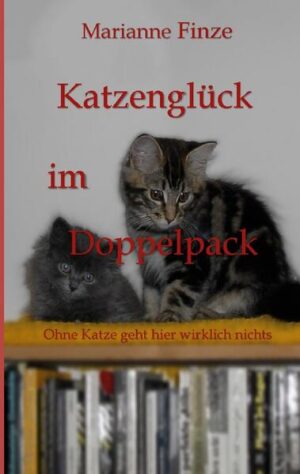 Im vorliegenden Buch geht es, wie könnte es anders sein, wieder um die samtpfotigen Mitbewohner der Autorin. In ihrem ersten Buch mit dem Titel 'Pfote aufs Herz : ohne Katze geht hier nichts' mussten wir uns mit dem Ende des Buches auch von Kater Pooky trennen. Er hatte einen Termin hoch oben auf seiner Wolke 7. Der Abschied von ihm fiel seiner Menschenfrau unsagbar schwer, und damit sah es fast so aus, als würde sie fortan ein Leben ohne Katze führen. Einen Trennungsschmerz von einer weiteren Katze wollte sie sich nicht zumuten. Doch sie hatte die Rechnung ohne diese samtpfotigen Herzensbrecher gemacht, denn wenn sie sich einmal in unser Leben geschlichen haben, werden wir sie nicht mehr los. Und so dauerte es nicht lange, bis zwei neue Plüschlöwen Herz und Haus der Autorin im Sturm eroberten. Wie wohl alle Katzen, hatten es auch ihre beiden neuen pelzigen Mitbewohner faustdick hinter den Ohren. Dass so ein pelziger Doppelpack wesentlich mehr Leben ins Haus bringt als ein einzelner Vertreter dieser Spezies, blieb den beiden Menschen, nicht lange verborgen. Wie sehr sich die Zweibeiner doch täuschten, als sie dachten, dass sie bereits alles, was man mit Katzen erleben kann, erfahren haben. Sie mussten lernen, dass da noch eine ganze Menge mehr geht. Die beiden neuen vierbeinigen Mitbewohner bewiesen ihnen, dass in einer Katzen-Mensch-Familie immer die Katzen das Sagen haben. Der Mensch ist ihnen nur Untertan, ob er will oder nicht.