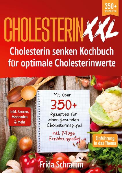 Ihr Körper braucht Cholesterin, um richtig zu funktionieren. Wenn Sie jedoch zu viel Cholesterin im Blut haben, kann es sich an den Wänden Ihrer Arterien festsetzen und diese verengen oder sogar blockieren. Dadurch sind Sie dem Risiko einer koronaren Herzkrankheit und anderer Herzerkrankungen ausgesetzt. Cholesterin wird auf Proteinen, den so genannten Lipoproteinen, durch das Blut transportiert. Ein Typ, LDL, wird manchmal als "schlechtes" Cholesterin bezeichnet. Ein hoher LDL-Spiegel führt zu einer Ablagerung von Cholesterin in den Arterien. Eine andere Art, HDL, wird manchmal als "gutes" Cholesterin bezeichnet. Es transportiert Cholesterin aus anderen Teilen Ihres Körpers zurück zur Leber. Dann entfernt die Leber das Cholesterin aus dem Körper. Du bist, was du isst! Sie können den Cholesterinspiegel im Laufe der Zeit senken, indem Sie weniger der Lebensmittel essen, die einen hohen Cholesterinspiegel verursachen, und mehr der Lebensmittel, die den Cholesterinspiegel senken. Essen Sie viel Gemüse, Obst und Vollkornprodukte. Der Verzehr von Lebensmitteln mit hohem Ballaststoffgehalt kann dazu beitragen, den Cholesterinspiegel im Blut zu senken. Dazu gehören: -Hafer -Bohnen -Erbsen -Linsen -Kichererbsen -Obst und Gemüse Achten Sie darauf, täglich mindestens fünf Portionen Obst und Gemüse zu essen d.h. Cholesterin natürlich senken - cholesterinsenkende Lebensmittel können dabeí unterstützend helfen.(Weitere Informationen finden Sie im Buch) Sind Sie auf der Suche nach - 350+ cholesterinarme Rezepte - Kurze Einführung in das Thema - Tipps & Tricks für die Zubereitung von leckeren Gerichten - Den richtigen Zutaten für Cholesterinarme Ernährung - Spaß und Freude Neues zu probieren Leckere Gerichte gefällig? Dann greifen Sie jetzt zu!