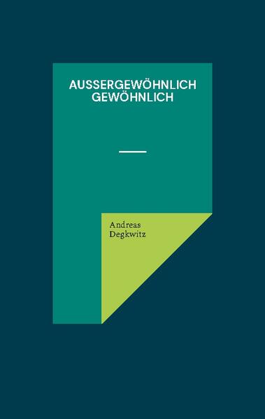 Was ist mit Menschen, die außergewöhnlich gewöhnlich sind? Sie sind ausgeprägt oder ungewöhnlich gewöhnlich, halten sich manchmal allerdings für außergewöhnlich, was zu einer hohen Selbsteinschätzung führt. Diese falsche Einschätzung - oft verbunden mit fehlgeleitetem Ehrgeiz - lässt sie furchtbar scheitern, wie die Erlebnisse eines außergewöhnlich Gewöhnlichen zeigen, der kein Einzelfall ist. Denn mit schrillen Projekten, auf sich aufmerksam zu machen, um der Welt zu zeigen, was geht, wenn nur gewollt, ohne aber tatsächlich zu können, ist derzeit weit verbreitet und motiviert, über Selbstbild und Scheitern eines außergewöhnlich Gewöhnlichen zu berichten - ein "Felix Krull" der Postmoderne?