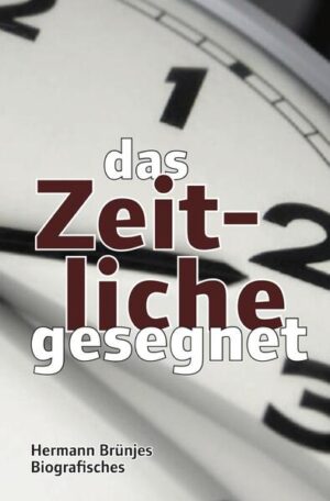 Hermann Brünjes, Jahrgang 1951, war Diakon in der Landeskirche Hannovers und hat von Hanstedt (Lkrs. Uelzen) aus als Referent, Autor und Coach von seinem christlichen Glauben weitergegeben. Nein, er ist nicht gestorben. Er fühlt sich gesegnet. Warum, erzählt er hier: Von seiner Kindheit im Moor, seiner ersten großen Liebe und vielen Küssen, von den Pfadfindern, den ‚Lords Preacher‘ und seiner wilden Zeit bei ‚Stagge‘. Der rüstige Rentner beschreibt seinen krummen Weg zum christlichen Glauben zugleich sachlich und humorvoll und erzählt von Freude und Frust während seines kirchlichen Dienstes unterwegs durch die Gemeinden und im ‚Tagungshaus mit Herz‘. Erleben Sie Abenteuer auf Reisen in Europa und Indien und lassen Sie sich von ehrlichen und konkreten Bekenntnissen begeistern, inspirieren oder auch gerne verwirren. Ein Mann mit Kopf und Herz packt aus.