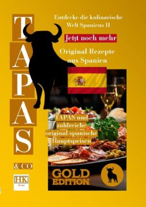 GOLD EDITION (TAPAS inklusive Hauptspeisen) Erweiterte Edition "Willkommen zu einer köstlichen kulinarischen Reise voller spanischer Aromen und Traditionen! In diesem Tapas-Kochbuch entführe ich dich in die reiche und vielfältige Gastronomie Spaniens. Von den lebhaften Straßen Barcelonas bis zu den charmanten Plätzen Sevillas sind Tapas seit langem das Herzstück der spanischen Esskultur. Mach dich bereit, eine Auswahl kleiner Gerichte voller Geschmack, Farbe und Authentizität zu entdecken. Egal, ob du nach klassischen Rezepten wie cremigen Croquetas und geschmackvolle Tortilla suchst oder moderne Kreationen mit einem spanischen Touch erkunden möchtest - dieses Buch führt dich durch einfache Schritte, um authentische Tapas im eigenen Zuhause zuzubereiten. Begleite mich auf dieser kulinarischen Reise und tauche ein in die Leidenschaft und Freude, die nur die spanische Küche bieten kann!"