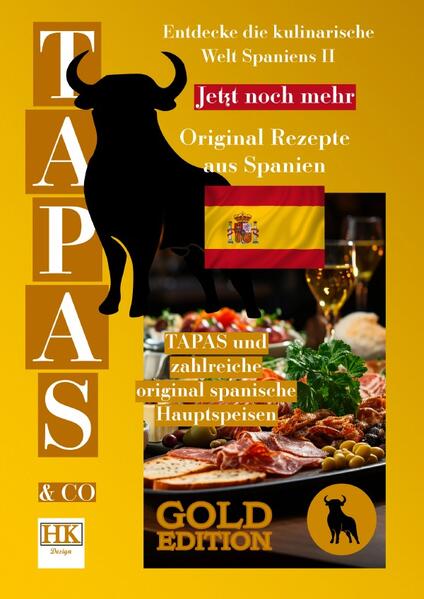 GOLD EDITION (TAPAS inklusive Hauptspeisen) Erweiterte Edition "Willkommen zu einer köstlichen kulinarischen Reise voller spanischer Aromen und Traditionen! In diesem Tapas-Kochbuch entführe ich dich in die reiche und vielfältige Gastronomie Spaniens. Von den lebhaften Straßen Barcelonas bis zu den charmanten Plätzen Sevillas sind Tapas seit langem das Herzstück der spanischen Esskultur. Mach dich bereit, eine Auswahl kleiner Gerichte voller Geschmack, Farbe und Authentizität zu entdecken. Egal, ob du nach klassischen Rezepten wie cremigen Croquetas und geschmackvolle Tortilla suchst oder moderne Kreationen mit einem spanischen Touch erkunden möchtest - dieses Buch führt dich durch einfache Schritte, um authentische Tapas im eigenen Zuhause zuzubereiten. Begleite mich auf dieser kulinarischen Reise und tauche ein in die Leidenschaft und Freude, die nur die spanische Küche bieten kann!"