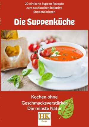 "Willkommen in der wohltuenden Welt von 'Meine Suppenküche - Kochen ohne Geschmacksverstärker'! In diesem Buch lade ich dich ein, gemeinsam mit mir auf eine kulinarische Reise zu gehen, bei der der natürliche Geschmack der Zutaten im Mittelpunkt steht. Suppen sind mehr als nur warme Mahlzeiten - sie sind tröstlich, nahrhaft und bieten unzählige Möglichkeiten, kreativ zu sein. In meiner Suppenküche dreht sich alles darum, wie wir mit frischen, saisonalen Zutaten köstliche und gesunde Suppen zaubern können, ohne auf künstliche Geschmacksverstärker zurückzugreifen. Von cremigen Klassikern bis hin zu exotischen Geschmackserlebnissen - lass dich von den Rezepten inspirieren, die deine Sinne verwöhnen und gleichzeitig dein Wohlbefinden fördern. Ganz gleich, ob du Suppenliebhaber bist oder einfach nur nach neuen, geschmacksintensiven Gerichten suchst - dieses Buch wird deine Kochkünste auf eine ganz neue Ebene heben. Tauche ein in die Welt von 'Meine Suppenküche', in der natürlicher Genuss im Vordergrund steht."