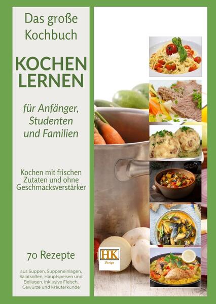 Entdecken Sie die Kunst des Kochens mit "Kochen lernen: Das große Grundkochbuch für Anfänger, Studenten und Familien", Ihrem ultimativen Begleiter auf dem Weg zu köstlichen hausgemachten Mahlzeiten! Egal, ob Sie gerade erst anfangen oder bereits ein gewisses Maß an Erfahrung haben, dieses Buch bietet eine Fülle von einfachen und dennoch leckeren Rezepten, die Ihre kulinarischen Fähigkeiten auf ein neues Niveau heben werden. In diesem umfassenden Kochbuch finden Sie eine vielfältige Auswahl an Rezepten, die sorgfältig ausgewählt wurden, um die Bedürfnisse und Geschmäcker von Anfängern, Studierenden und Familien gleichermaßen zu erfüllen. Von herzhaften Vorspeisen über geschmackvollen Hauptspeisen bietet dieses Buch eine breite Palette an Gerichten, die Ihre kulinarische Reise bereichern werden. Was dieses Buch besonders auszeichnet, ist seine zugängliche Herangehensweise an das Kochen. Jedes Rezept wird mit klaren Schritt-für-Schritt-Anleitungen präsentiert, die selbst Neulingen das Selbstvertrauen geben, um in der Küche zu glänzen. Zusätzlich werden grundlegende Kochtechniken, wichtige Zutaten und nützliche Tipps vermittelt, die Ihnen helfen werden, ein besseres Verständnis für die Kunst des Kochens zu entwickeln. Die Rezepte in "Kochen lernen" sind nicht nur einfach zu befolgen, sondern sie setzen auch auf frische Zutaten und ausgewogene Ernährung, um sicherzustellen, dass Ihre Mahlzeiten nicht nur köstlich, sondern auch gesund sind. Von klassischen Favoriten bis hin zu modernen Variationen bietet dieses Buch Inspiration für jede Gelegenheit und Stimmung. Egal, ob Sie sich selbst verwöhnen, Freunde beeindrucken oder Ihre Familie mit köstlichen Gerichten versorgen möchten, "Kochen lernen: Das große Grundkochbuch für Anfänger, Studenten und Familien" ist Ihr verlässlicher Begleiter auf Ihrer kulinarischen Entdeckungsreise. Tauchen Sie ein in die Welt des Kochens, erweitern Sie Ihre Fähigkeiten und genießen Sie die Freude am Kochen.