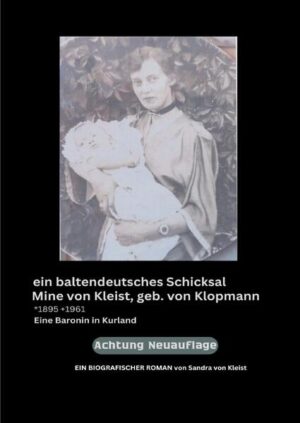 Dieser biografische Roman erzählt von dem Leben der Baltendeutschen zu Lenins und Stalins Zeiten in Kurland, dem heutigen Lettland. Und von der Vertreibung der Baltendeutschen und der Verfolgung des baltischen Adels. Unruhen, Revolutionen, Verfolgungen, KZ-Verschleppungen, zwei Kriege, Mord und Folter, beschreiben die gefährlichen Zeiten des Lebens der Protagonistin, meiner Großmutter, von Anfang 1900 bis 1955. Wohlhabend, auf einem Gut aufgewachsen, muss sie die Enteignung und die Verarmung ihrer Familie miterleben. Aber sie findet auch ihre große Liebe, die sie wieder verlieren wird. Und dennoch: Dank ihrer Erziehung und ihrem Glauben, verliert sie nicht ihre Stärke! Dieser Roman ist lesefreundlich in Times new Roman 14 verfaßt worden!