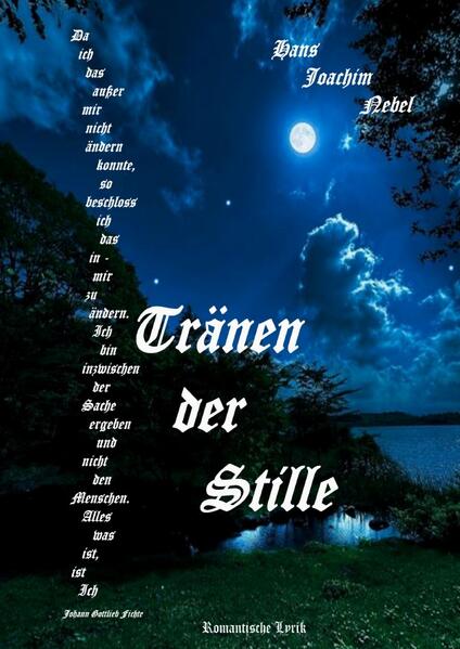 ich war 20 Jahre schwer alkoholabhängig, Freunde sah ich nicht sterben, sondern krepieren. Ich selbst bin dem Tod nur knapp entkommen. Als Spiegeltrinker (Delta med.) musste ich immer meinen Alkoholspiegel konstant halten. Ich hatte mehrere schwere Delirs und Selbstmodversuche knapp überlebt, Trank Brennspiritus, Äthanol, eigentlich alles was drehte ohne auf die Gesundheit zu achten. 1995 stellte ich mich selbst der justiz nach einem nichtbefolgten Strafantritt. Dieser radikale Schritt änderte mein Leben total. Ich besann mich während meiner 9 monatigen Haft auf mein Jugendliebe, der Natur und begann romantische Lyrik zu schreiben. Nach meiner Haftentlassung 1995 musste ich noch eine Geldstrafe abarbeiten und die Stadbibliothek bot sich dafür an. Erfahrende Bibliothekare die meine dichterische Gabe erkannten führten mich in die deutsche Romantik des 18Jh. ein. Dank ihrer Hilfe fand ich zu meinen großen Vorbildern, wie Eichendorff, Nikolaus Lenau, Karroline von Günderrode, C. Brentano. Die Deutsche Nationalbibliothek verzeichnet von mir bislang 37 Werke. Johann Gottlieb Fichte wiurde mein Lieblingsphilosoph.