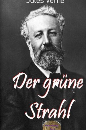 Der grüne Strahl ist ein reiner Liebesroman. Erzählt wird die Geschichte der jungen Helena Campbell, die von ihren beiden Onkeln Sib Melvill und Sam Melvill erzogen wird. Als sie von diesen verheiratet werden soll, erklärt sie, sie werde nicht heiraten, ehe sie den grünen Strahl gesehen habe: den letzten Funken grünen Lichts beim Sonnenuntergang, der nur sehr selten an klaren Tagen am Meer beobachtet werden kann. Einer alten Legende zufolge kann sich derjenige, der das grüne Licht gesehen hat, in Liebesdingen nicht irren. Also brechen die Onkel Sib und Sam mit ihrer Nichte und dem von ihnen ausgewählten Ehekandidaten, dem pragmatischen, unromantischen Aristoblus Ursiclos auf, um das grüne Leuchten zu suchen. Aber soweit sie auch fahren, stets kommt etwas dazwischen, einmal ziehen Wolken auf, ein anderes Mal fährt im letzten Moment ein Segelschiff vor der Sonne vorbei. Auf der Reise schließt sich ihnen der junge Olivier Sinclair an. Schließlich hat die Reisegesellschaft auf den Hebriden Glück, doch während der Rest der Gruppe den grünen Strahl bewundert, hat Helena nur Augen für Olivier. Der Roman, der in Schottland spielt, kommt vollkommen ohne utopische Elemente aus. Die Nebenfiguren Sib Melvill und Sam Melvill sowie der Gelehrte Aristoblus Ursiclos sind für Jules Verne typische Exzentriker. Ansonsten ist das Werk eher untypisch für Jules Verne.