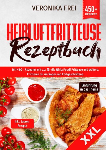 Dieses Heißluftfritteuse-Kochbuch ist voll von köstlichen, leicht zuzubereitenden Rezepten! Mit über 450+ Rezepten zur Auswahl, finden Sie in diesem Kochbuch bestimmt das, wonach Sie suchen... Was ist eine Heißluftfritteuse und wie funktioniert sie? Ähnlich wie ein Umluftofen kann eine Heißluftfritteuse Gerichte backen und braten, aber ihr Design ermöglicht ein schnelleres und gleichmäßigeres Garen für besonders knusprige Ergebnisse. Das Gerät ist mit einem Heizmechanismus und einem Gebläse ausgestattet, das in die Oberseite eingebaut ist. Es heizt sich schnell auf und sorgt für eine rasche Zirkulation der heißen Luft, die das Essen im Metallkorb gart. Solange die Fritteuse nicht überfüllt ist, erhält das Gericht durch die konzentrierte Hitzequelle eine knusprige, fast frittierte Textur. Ist das Kochen mit einer Heißluftfritteuse gesund? Die große Attraktivität der Heißluftfritteuse besteht darin, dass sie mit wenig Öl eine sehr knusprige Textur erzeugt, was sie zu einer gesunden Alternative zum traditionellen Frittieren macht. Mit einer Heißluftfritteuse genügt es, die Zutaten in ein paar Teelöffeln Öl zu schwenken (oder bei einigen Rezepten das Öl ganz wegzulassen), um ein köstlich knuspriges Gericht mit deutlich weniger Fett und Kalorien zu erhalten. Tipps & Tricks 1.Heizen Sie die Heißluftfritteuse vor, bevor Sie das Essen hineinlegen. Auch wenn Sie das Essen im Backofen zubereiten, heizen Sie ihn ein paar Minuten vor, bevor Sie das Essen hineinlegen. Bei einer Heißluftfritteuse ist der Vorgang derselbe. Der Geschmack der Speisen wird im vorgeheizten Zustand noch besser sein. (mehr Informationen finden Sie im Buch) Sie sind auf der Suche nach … ✅ 450+ leckeren Rezepten (u.a. Frühstück, Brote, Fischgerichte, Fleischgerichte, Snacks, Desserts uvm.) ✅ Einführung in das Thema ✅ Vielfältige und ausgefallene Rezeptideen ✅ Inklusive Saucen-Rezepte Leckere Gerichte und gute Anhaltspunkte gefällig? Dann greifen Sie jetzt zu!