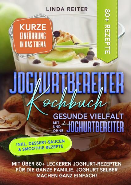 In diesem Buch bieten wir Ihnen 80+ Rezepte, mit denen Sie alle Möglichkeiten Ihres Joghurtbereiters ausschöpfen und so eine Vielzahl von selbstgemachten Joghurts genießen können. Bereiten Sie ein paar Zutaten vor, geben Sie sie in die Gläser und drücken Sie einen Knopf, Ihr Joghurtbereiter macht die ganze Arbeit. Eine kurze Bemerkung, bevor Sie beginnen: Die meisten Rezepte werden mit Milch und Volljoghurt zubereitet, sie können aber auch mit teilentrahmter Milch zubereitet werden. Passen Sie die Rezepte an Ihren Geschmack an. Welchen Joghurtbereiter? Heute sind die Modelle der Joghurtbereiter auf dem Markt recht ähnlich. Der Unterschied liegt vor allem im Design und den kleinen Extras: Abschaltautomatik, Anzeige der verbleibenden Kochzeit, Deckelfach usw. Joghurtbereiter werden in der Regel mit 6 bis 8 Gläsern verkauft, aus Glas oder Kunststoff, mit unterschiedlichem Fassungsvermögen: 125 ml, 150 ml, 212 ml. Es gibt auch 240 ml und 500 ml Gläser. Alle Modelle können das Äquivalent von einem Liter Joghurt pro Charge zubereiten. Es gibt auch ein "Kleinverbraucher"-Modell mit nur 4 125-ml-Bechern sowie ein "Familien"-Modell, um eine große Schüssel mit einem Liter Joghurt zuzubereiten. (mehr Informationen finden Sie im Buch) Sie sind auf der Suche nach … ✅ 80+ leckere Rezepte (verschiedene Geschmacksrichtungen wie z.B. Exotisch, Gebäck, Süß, Cremig, Fruchtig, Pikant uvm.) ✅ Einführung in das Thema ✅ Den richtigen Zutaten ✅ Inklusive Dessert-Saucen und Smoothie Rezepte Leckere Gerichte und gute Anhaltspunkte gefällig? Dann greifen Sie jetzt zu!