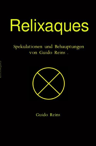 Mein Buch handelt unter anderem von der Sichtung eines Ufos. Tipps und Hinweise über : Autosuggestion Ein Nahrungsmittel .Selektion der Nahrungsergänzungsmittel. Regeneration unseres Körpers. Beachtenswertes bei einer Zeitreise . Private und allgemeine Probleme. Manche Psychisch kranke hören Stimmen. Subjektiv wissenswertes über Engel. Erfahrungsbericht einer Psychose .Gibt es so- was wie einen Glücksbringer? Ein Tipp für gläubige Menschen. Kurz umrissener Ablauf in einer Psychiatrie. Es gibt nicht nur die Schutzengel ,es soll mehr Engel geben als Sand an allen Stränden der Erde . Die Crew eines Raumschiffs ,die nicht nur gerne Erdnüsse isst ,sondern eine unvorstellbar weite Reise auf sich nimmt. Eine Schutztruppe aus der Zukunft die Unfälle und Morde von VIP´s rückgängig macht . Guido Reins der wohl gemeinte Ratschläge und Tipp´s gibt (also von mir). Was heute noch unmöglich und fantastisch klingt könnte morgen durch den Fortschritt der Technik Normalität sein.